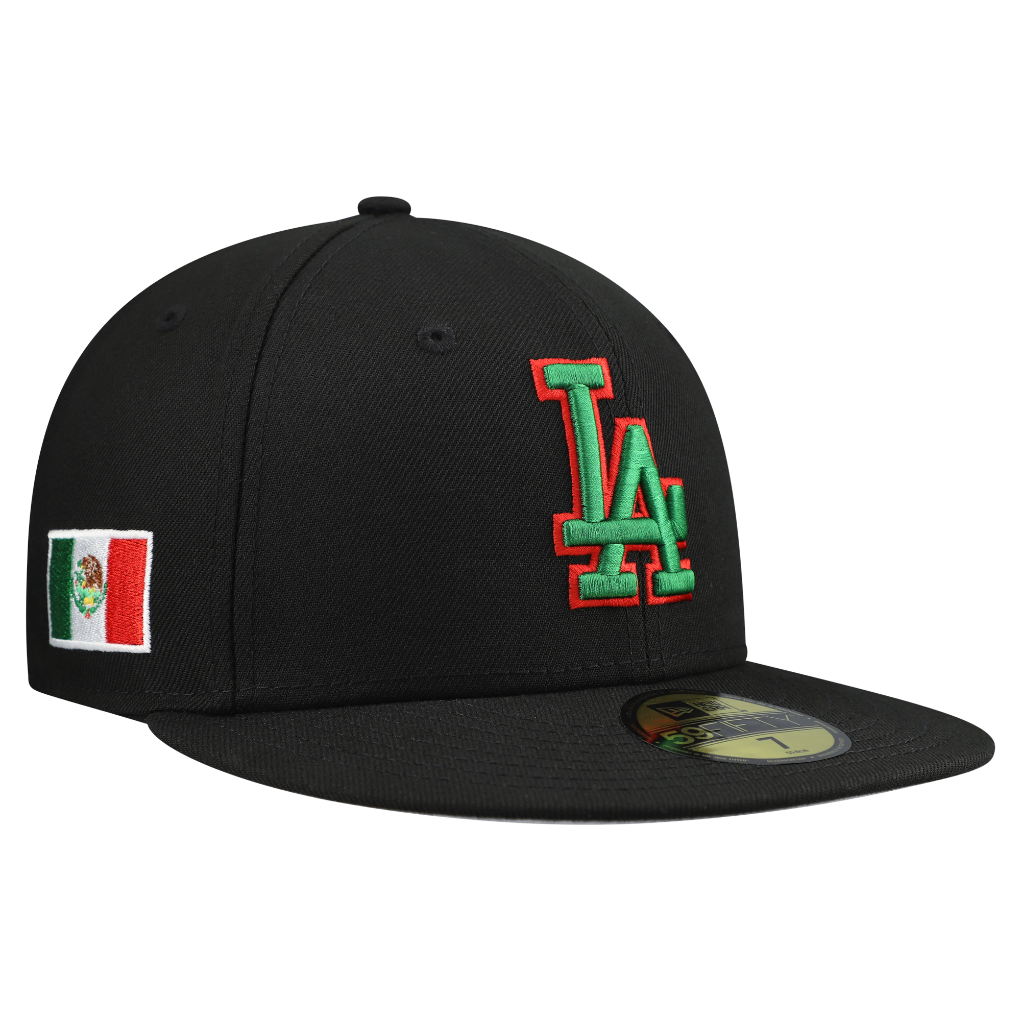 Men's New Era Black Los Angeles Dodgers Mexico 59FIFTY Fitted Hat