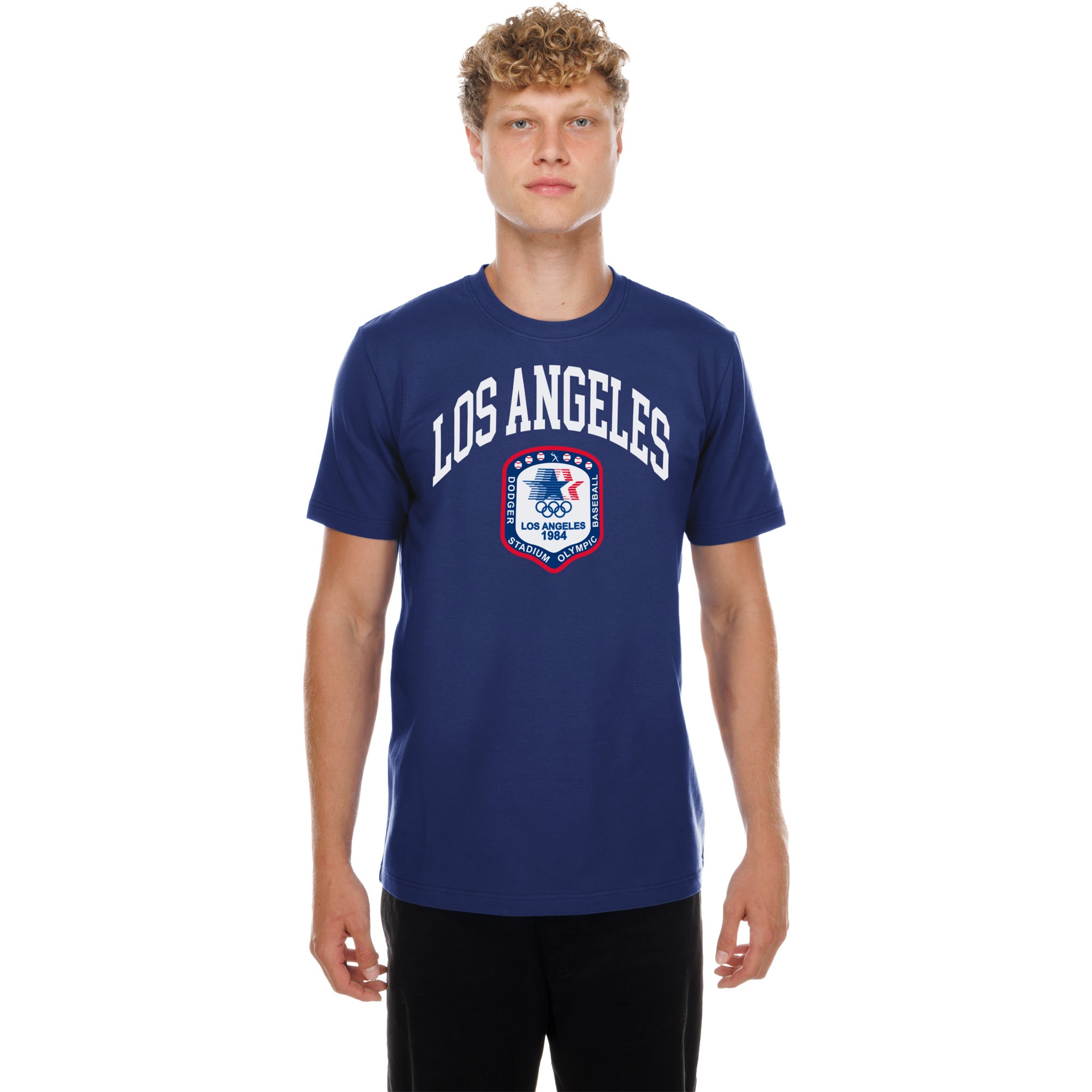 Men's New Era Royal Los Angeles Dodgers x The Heritage Collection LA84 Summer Olympics T-Shirt