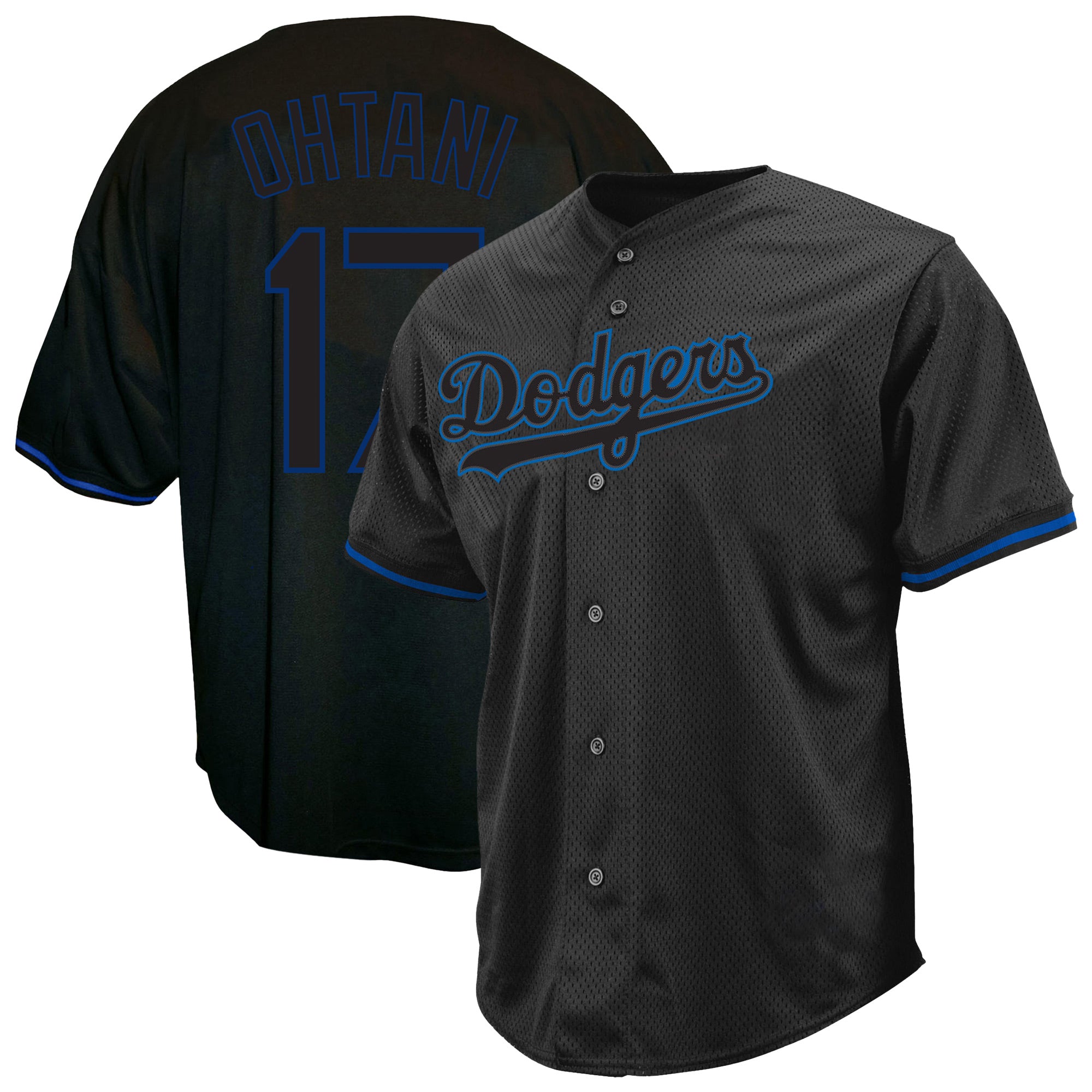Men's Profile Shohei Ohtani Black Los Angeles Dodgers Big & Tall Pop Fashion Jersey