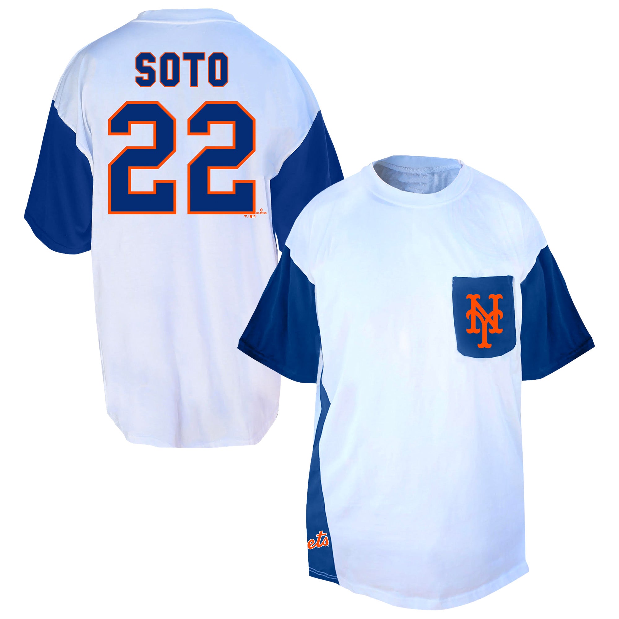 Men's Profile Juan Soto White/Royal New York Mets Big & Tall Player Name & Number T-Shirt