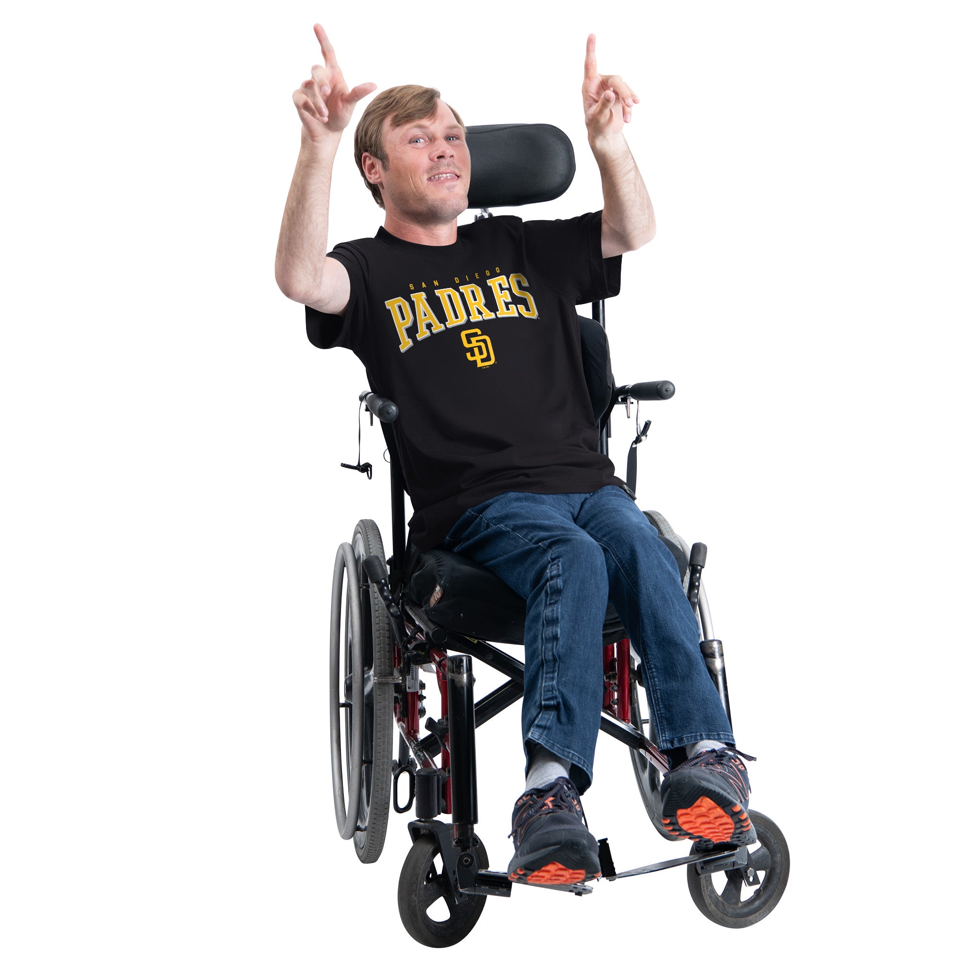 Men's G-III Sports by Carl Banks Black San Diego Padres Adaptive Classic Team Spirit T-Shirt