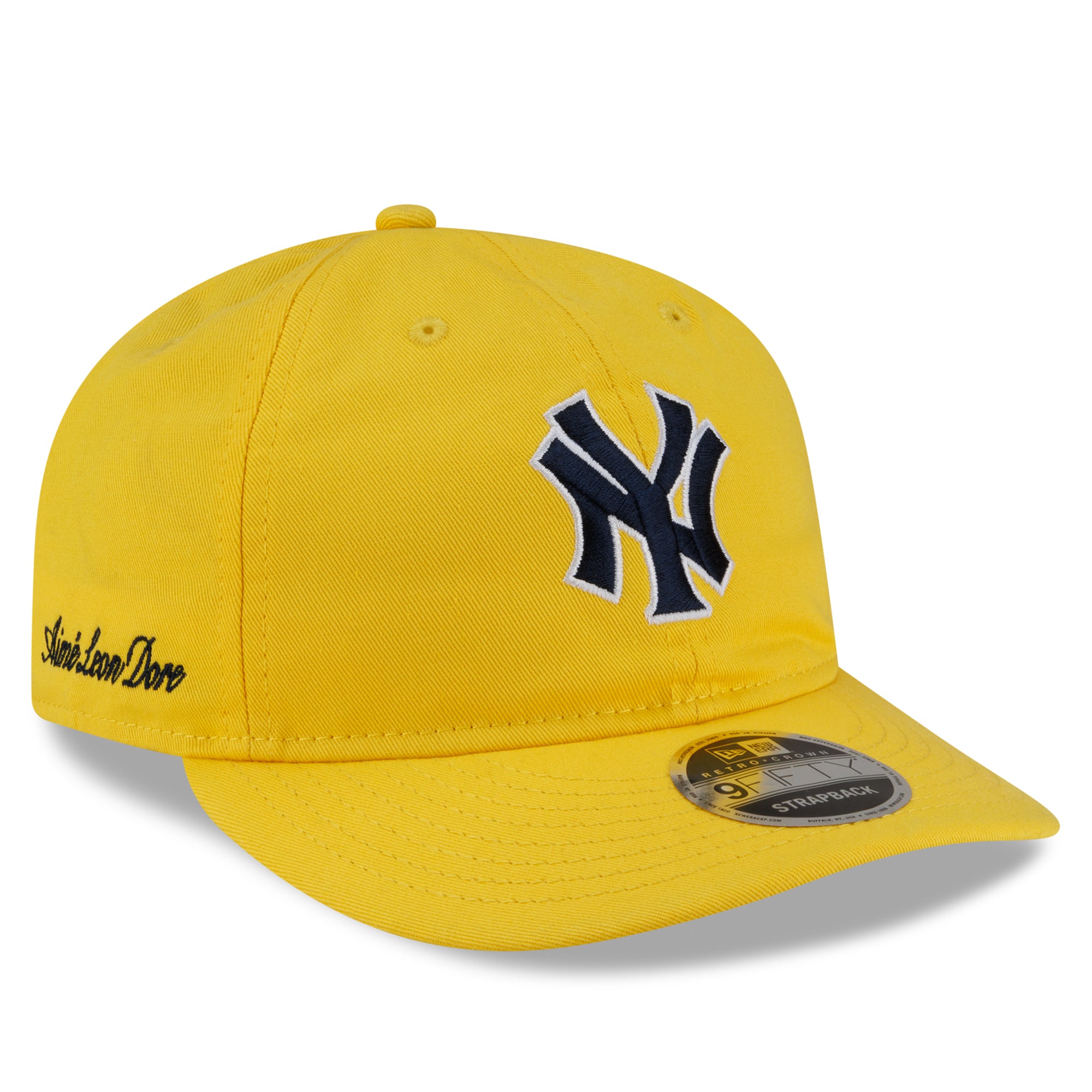 Men's New Era x Aimé Leon Dore  Yellow New York Yankees Retro Crown 9FIFTY Adjustable Hat
