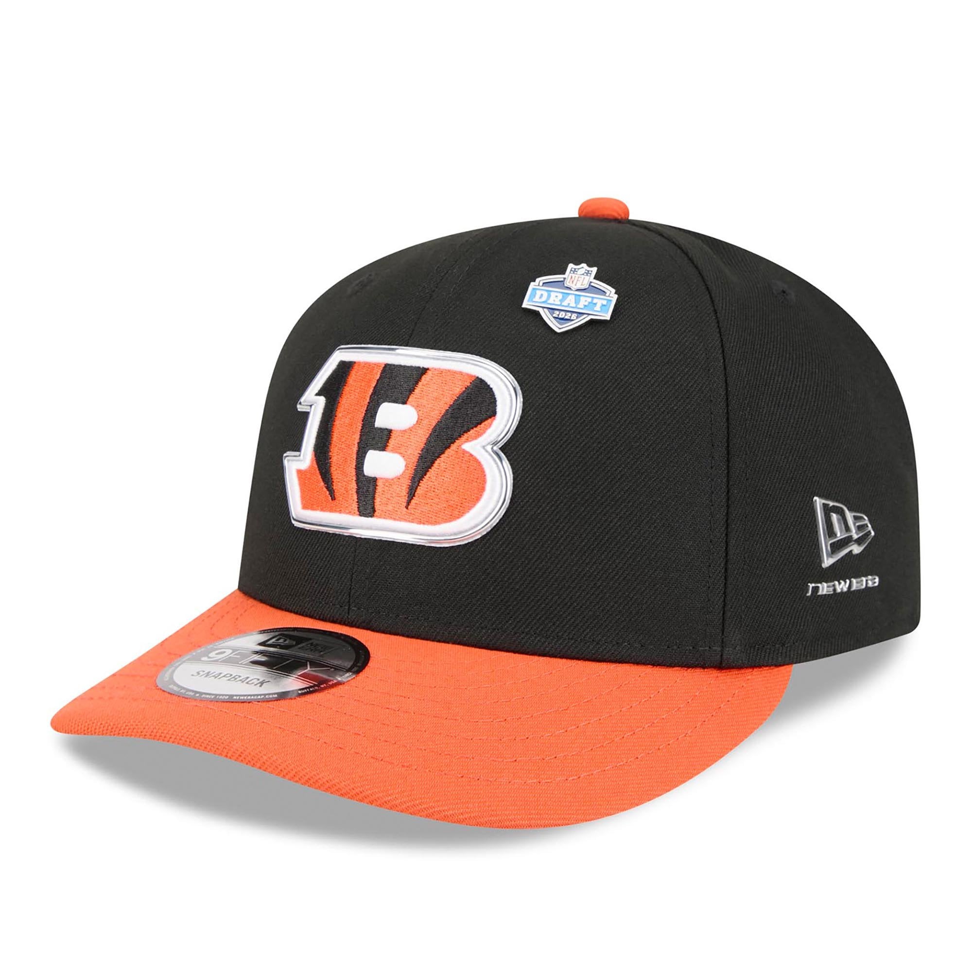 Men's New Era  Black/Orange Cincinnati Bengals 2026 NFL Draft On Stage Pre-Curved 9FIFTY Snapback Hat