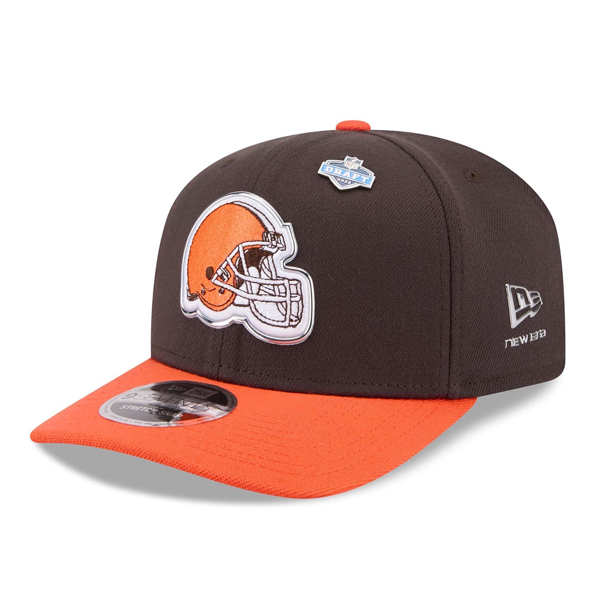 Men's New Era  Brown/Orange Cleveland Browns 2026 NFL Draft 9SEVENTY Adjustable Hat