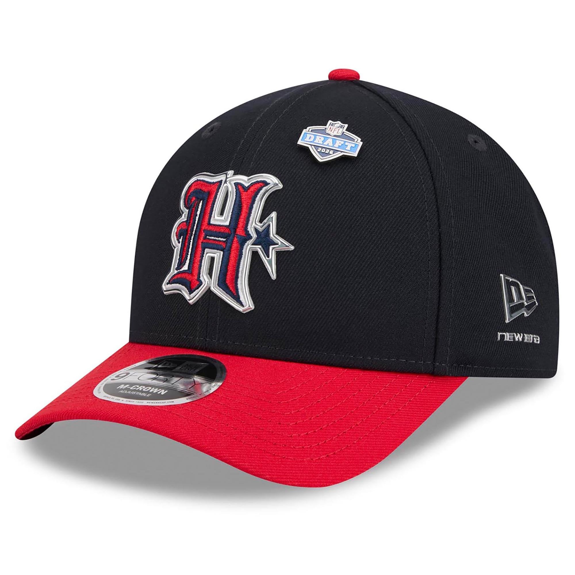 Men's New Era  Navy/Red Houston Texans 2026 NFL Draft 9FORTY M-Crown Adjustable Hat
