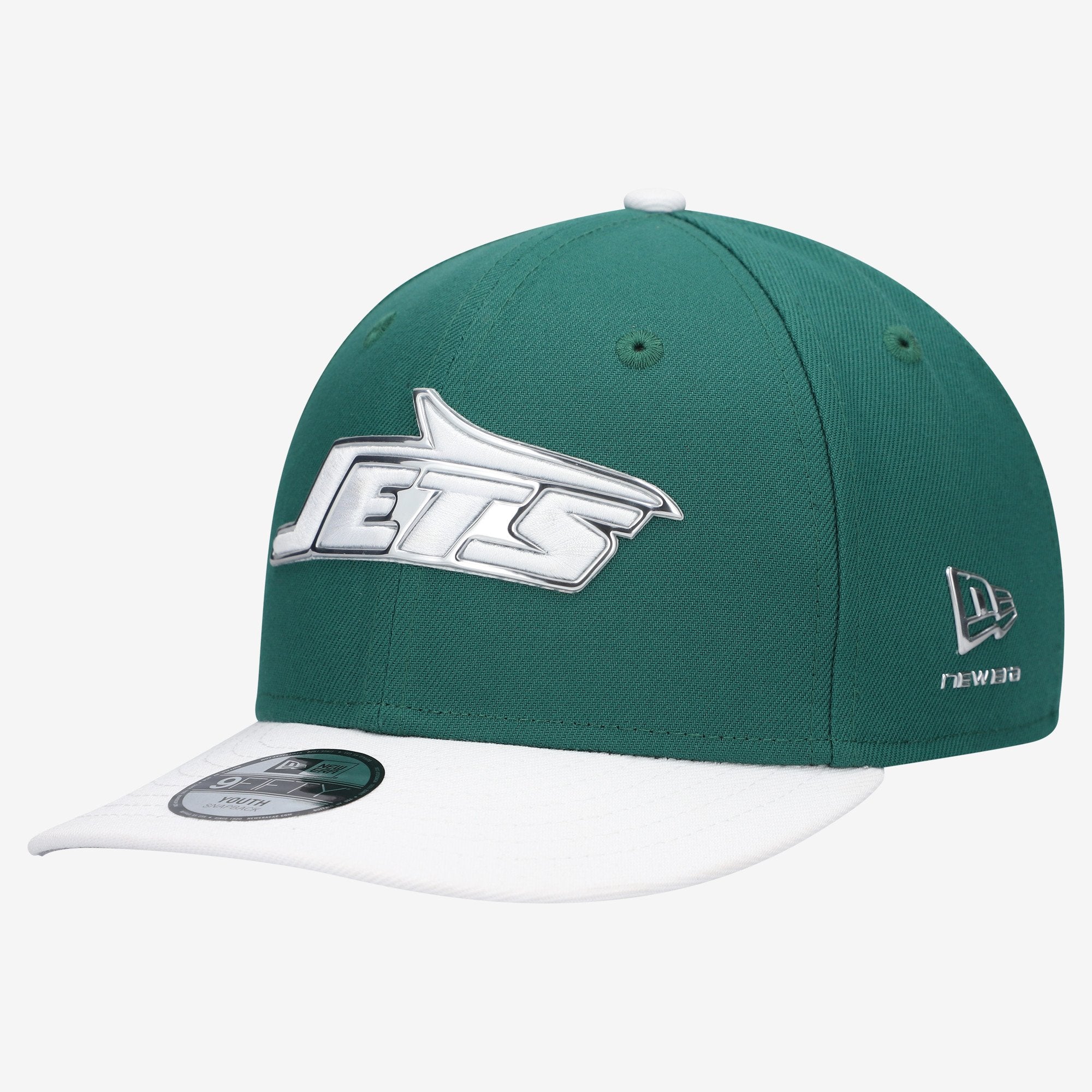 Youth New Era  Green/White New York Jets 2026 NFL Draft Pre-Curved 9FIFTY Snapback Hat