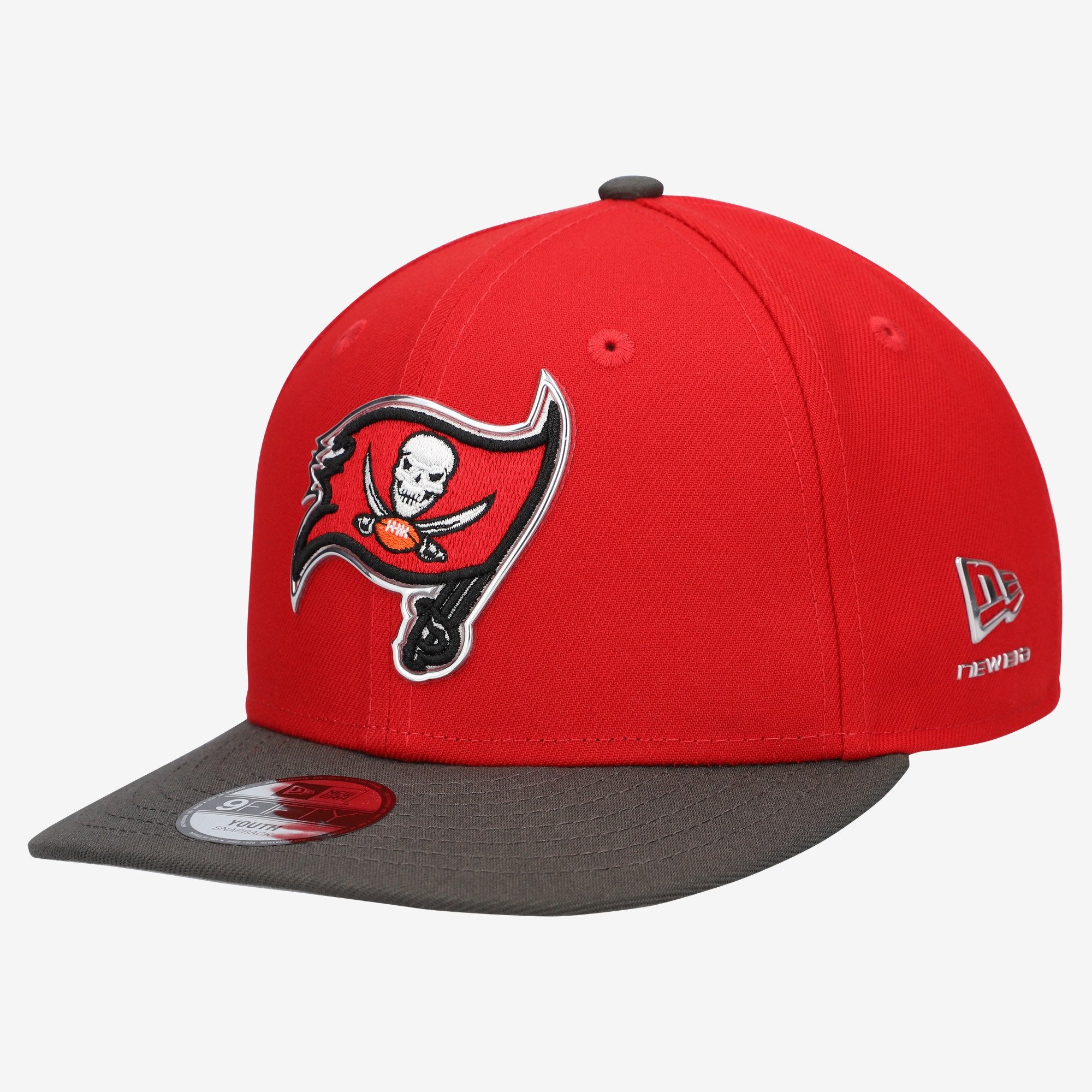 Youth New Era  Red/Pewter Tampa Bay Buccaneers 2026 NFL Draft Pre-Curved 9FIFTY Snapback Hat