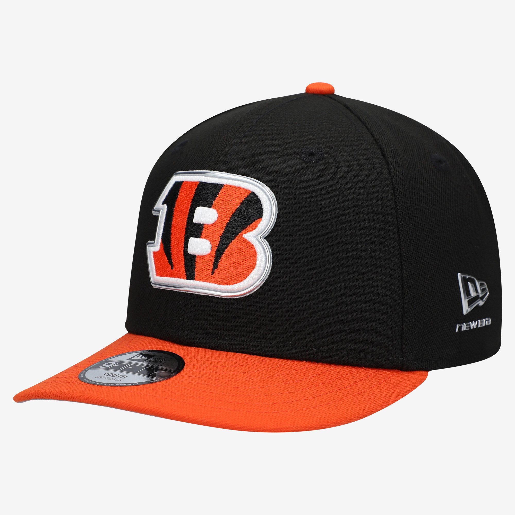 Youth New Era  Black/Orange Cincinnati Bengals 2026 NFL Draft Pre-Curved 9FIFTY Snapback Hat