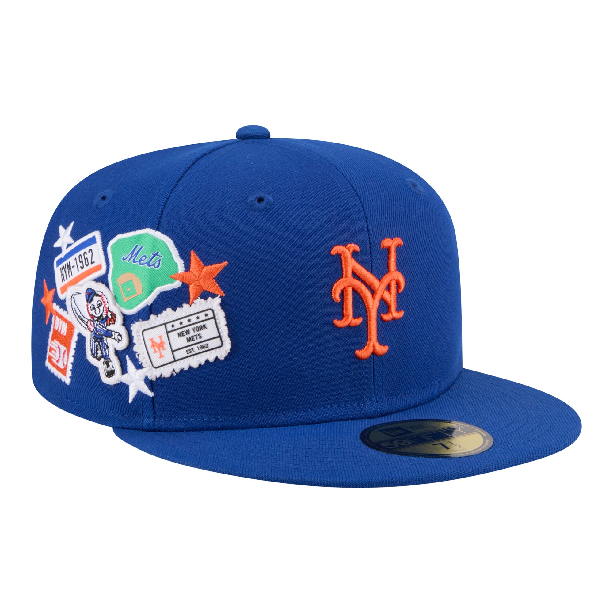 Men's New Era  Royal New York Mets City Patch 59FIFTY Fitted Hat
