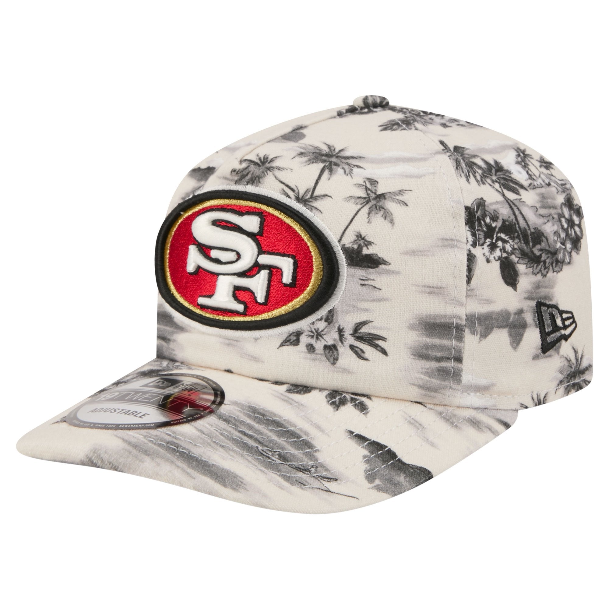 Men's New Era White San Francisco 49ers Tropics 19TWENTY Adjustable Hat
