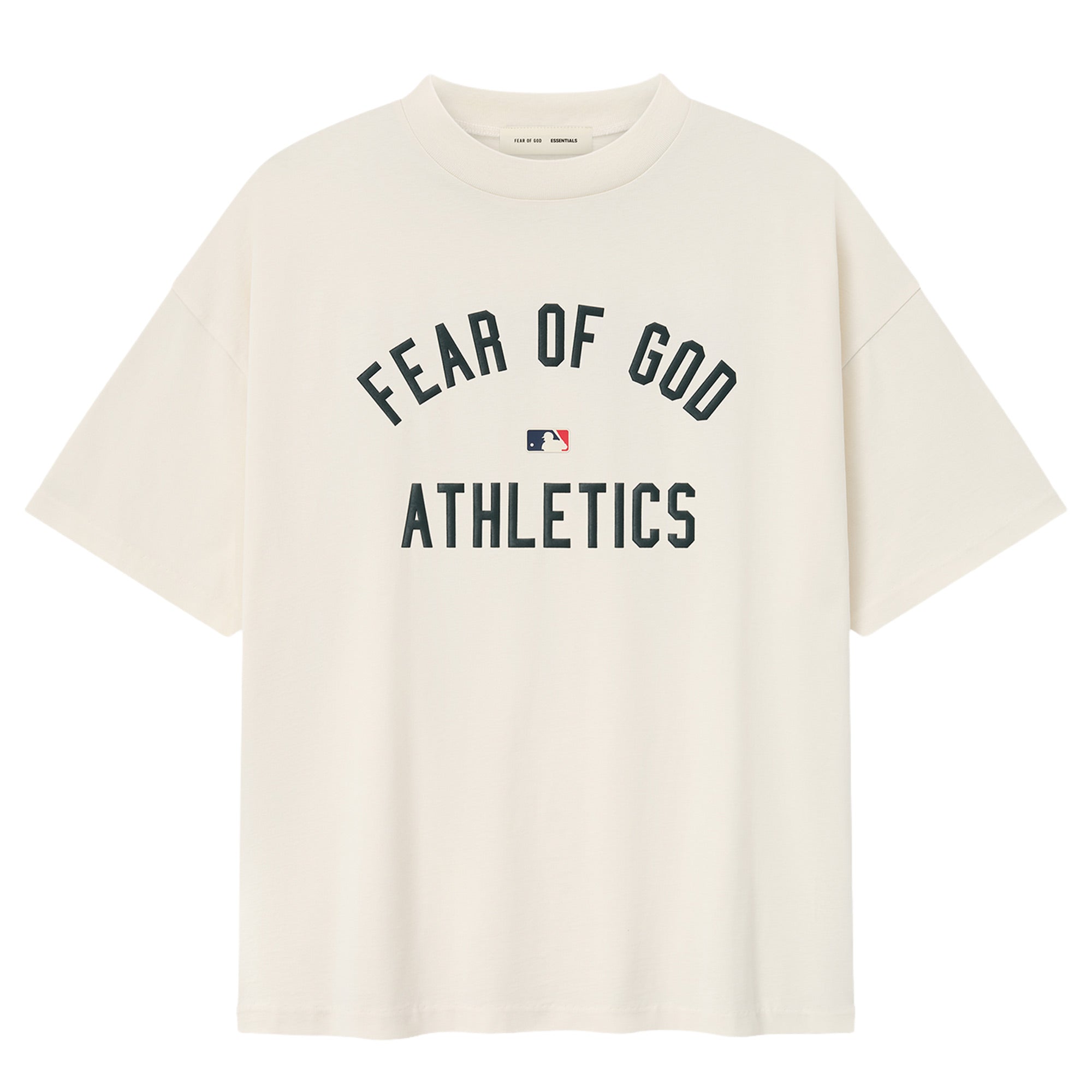 Men's Fear of God x MLB Cream Athletics 90's Fit T-Shirt