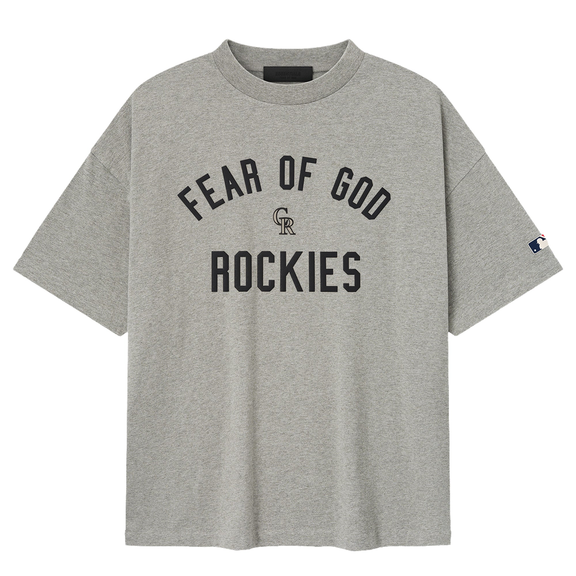 Men's Fear of God x MLB Heather Gray Colorado Rockies 90's Fit T-Shirt