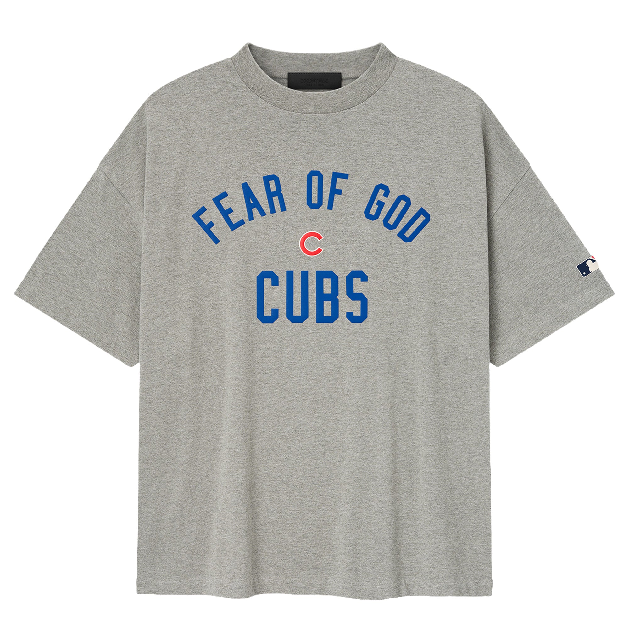 Men's Fear of God x MLB Heather Gray Chicago Cubs 90's Fit T-Shirt