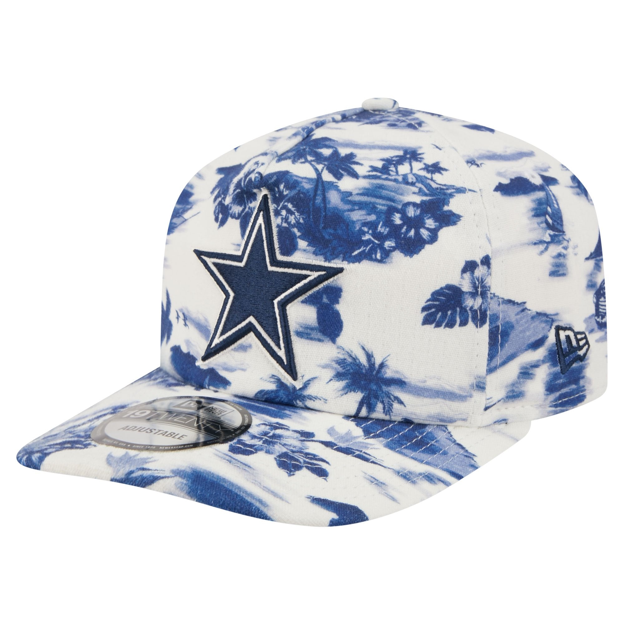 Men's New Era White Dallas Cowboys Tropics 19TWENTY Adjustable Hat