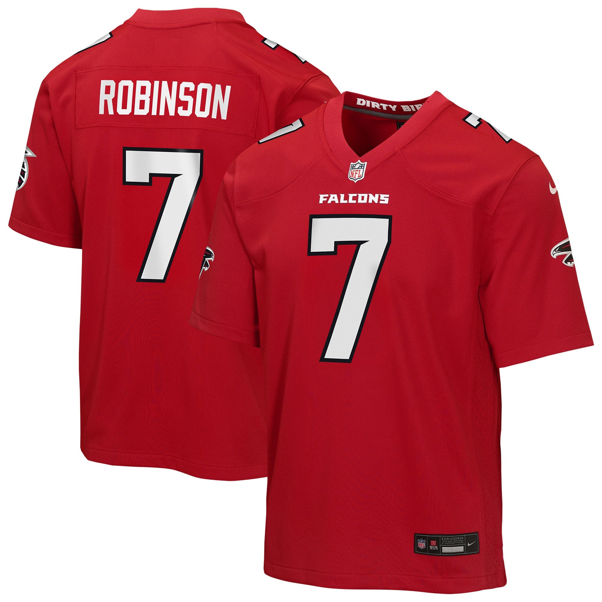 Youth Nike Bijan Robinson Red Atlanta Falcons Game Jersey