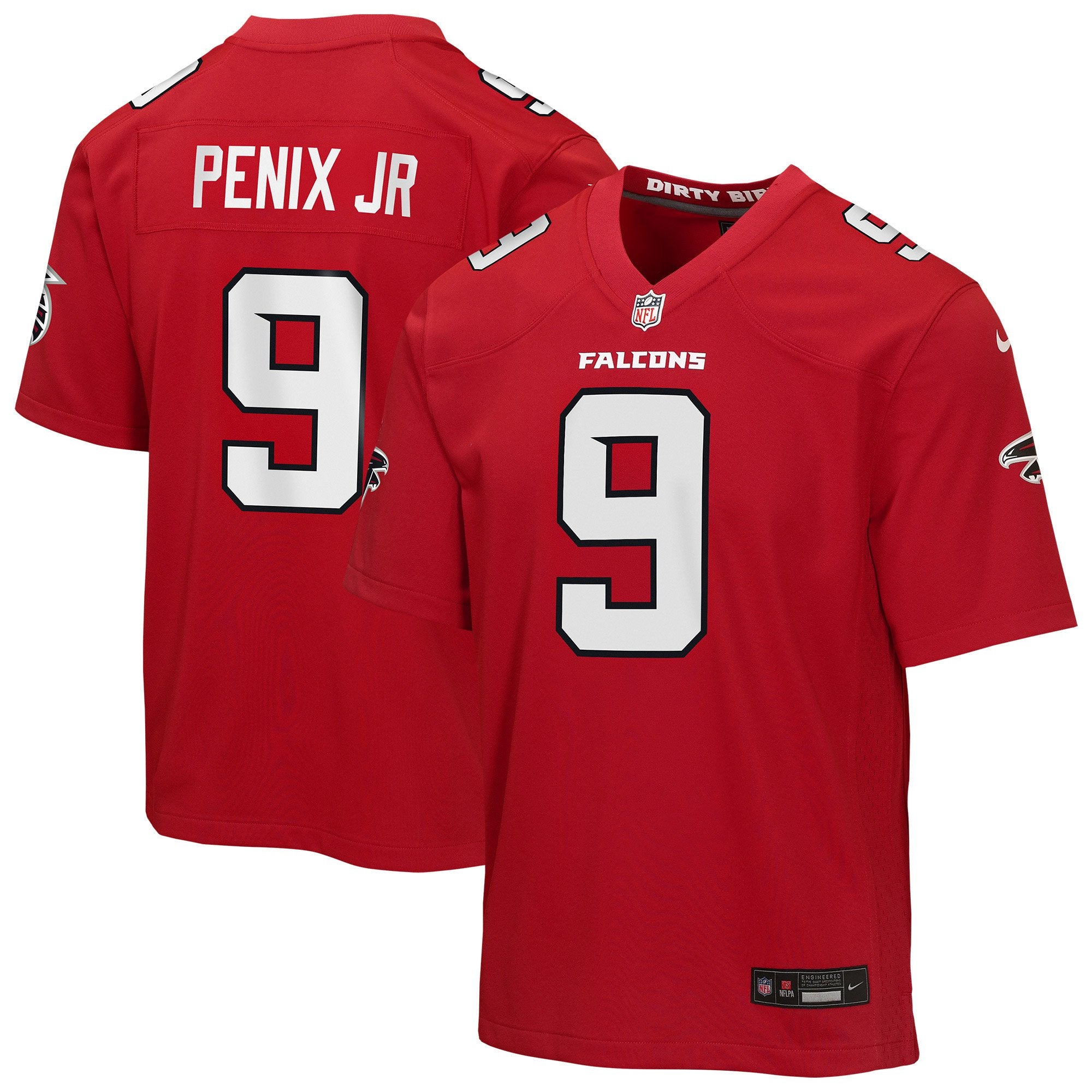 Youth Nike Michael Penix Jr. Red Atlanta Falcons Game Jersey