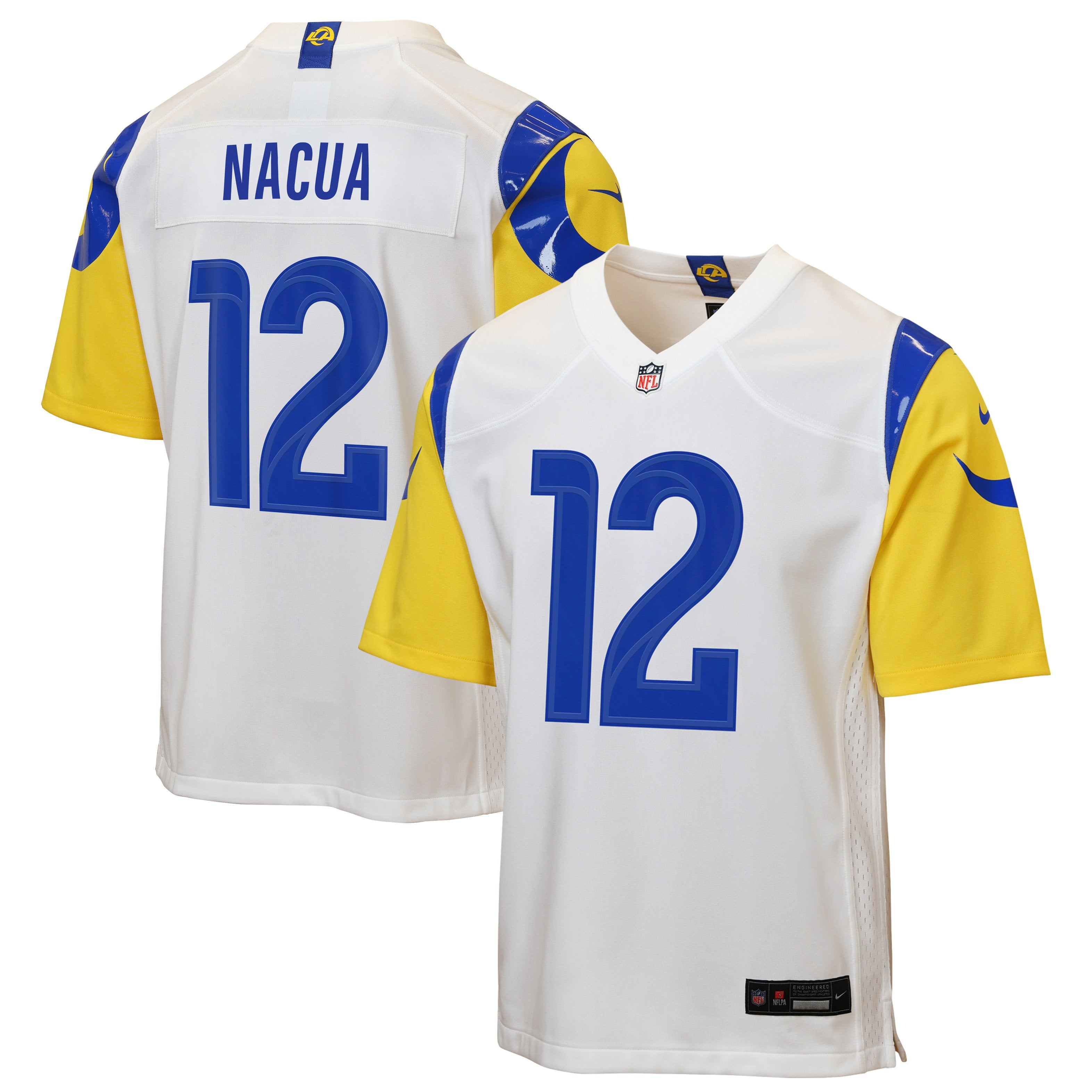 Youth Nike Puka Nacua White Los Angeles Rams Game Jersey