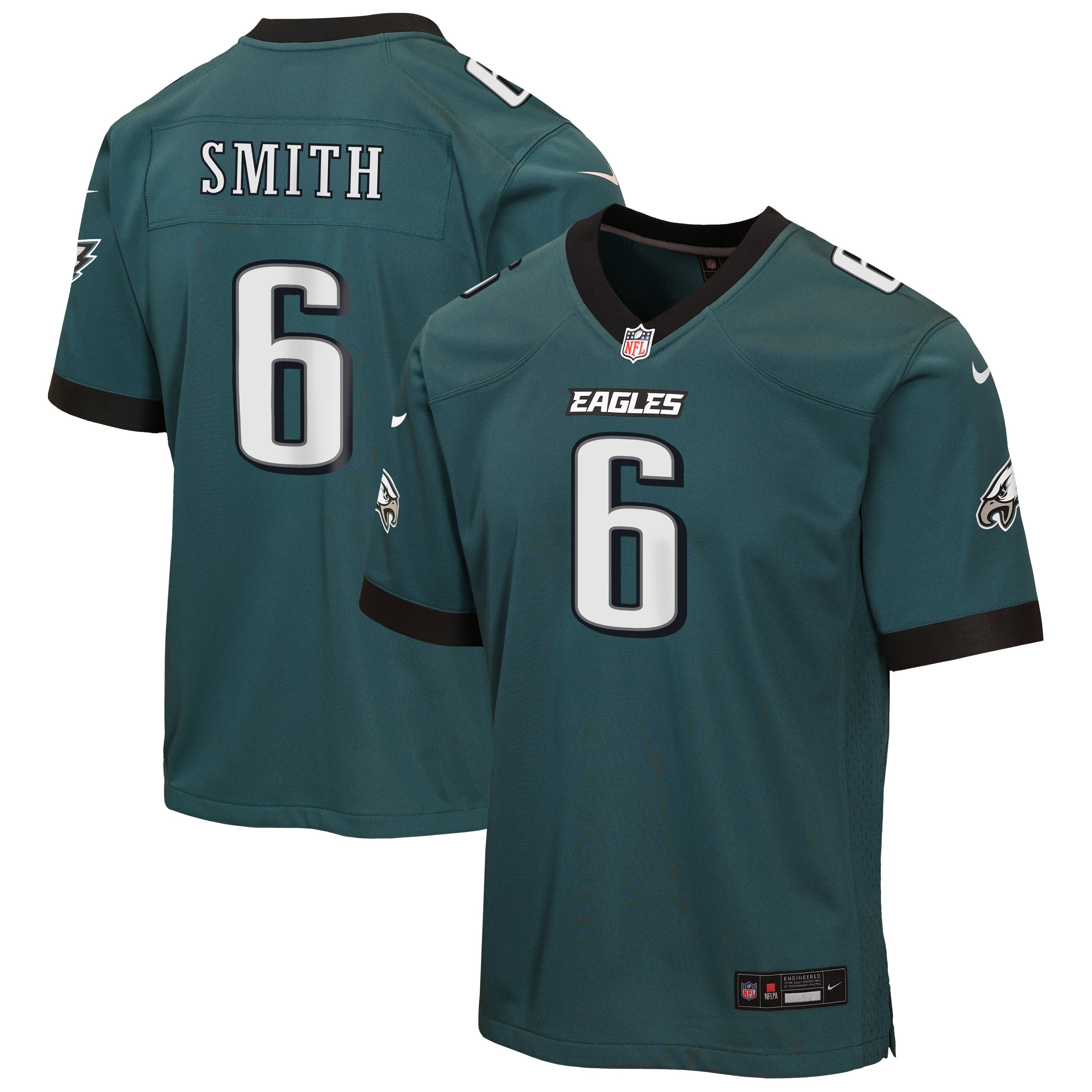 Youth Nike DeVonta Smith Midnight Green Philadelphia Eagles Team Game Jersey