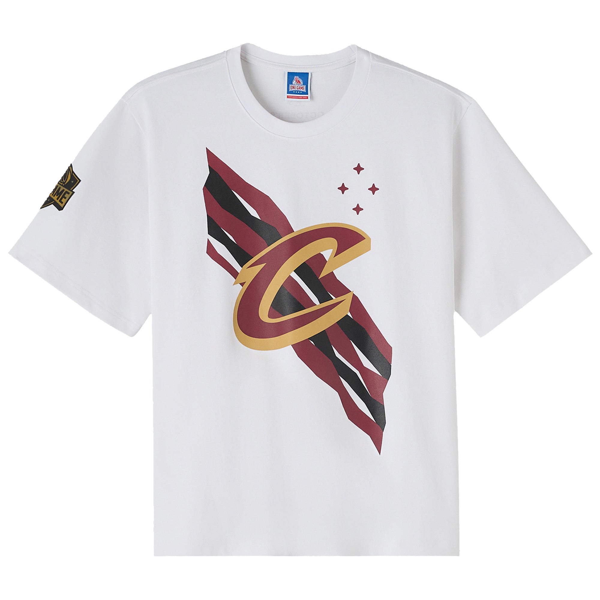 Men's OVO x NBA  White Cleveland Cavaliers Heavyweight T-Shirt