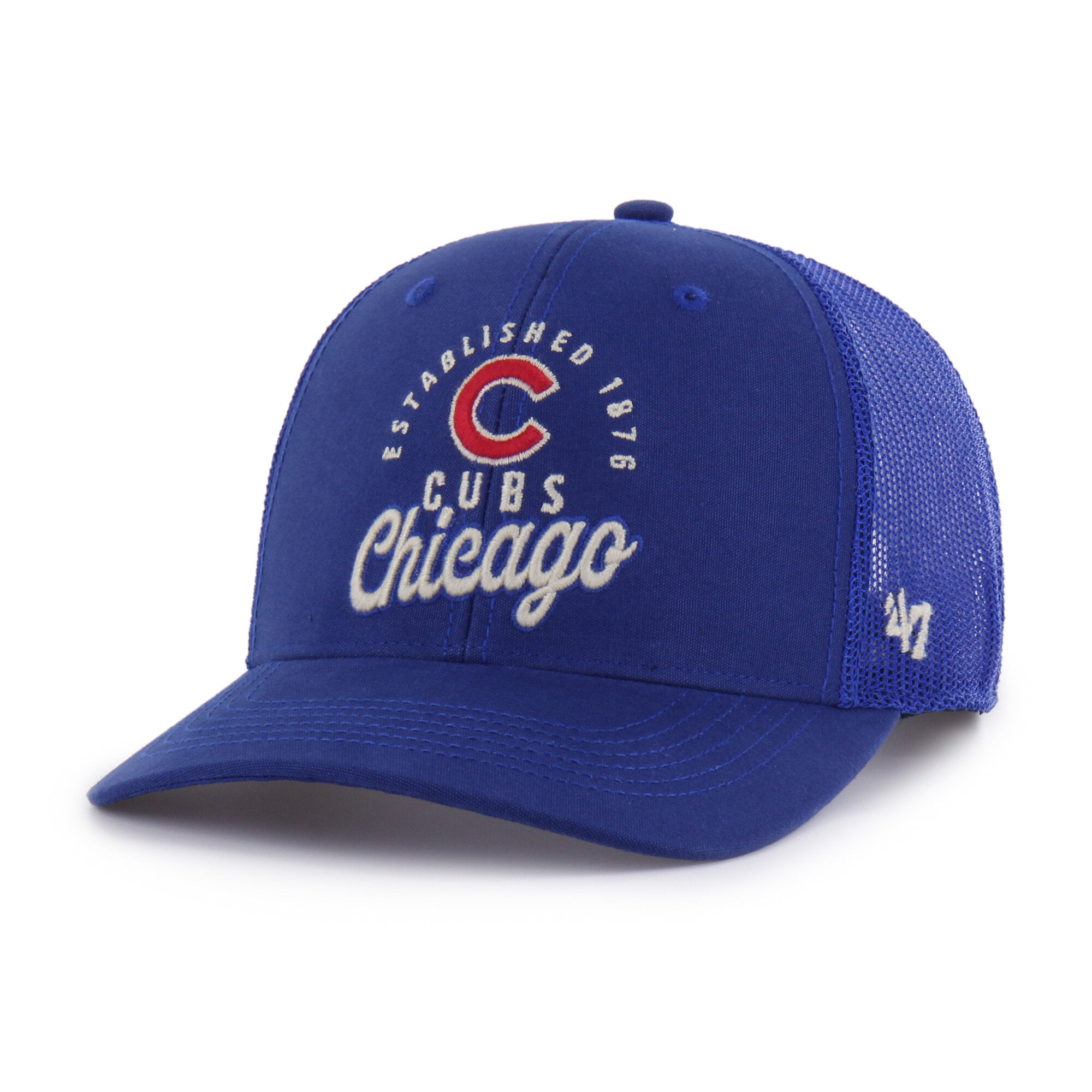 Men's '47 Royal Chicago Cubs Pitstop Trucker Adjustable Hat
