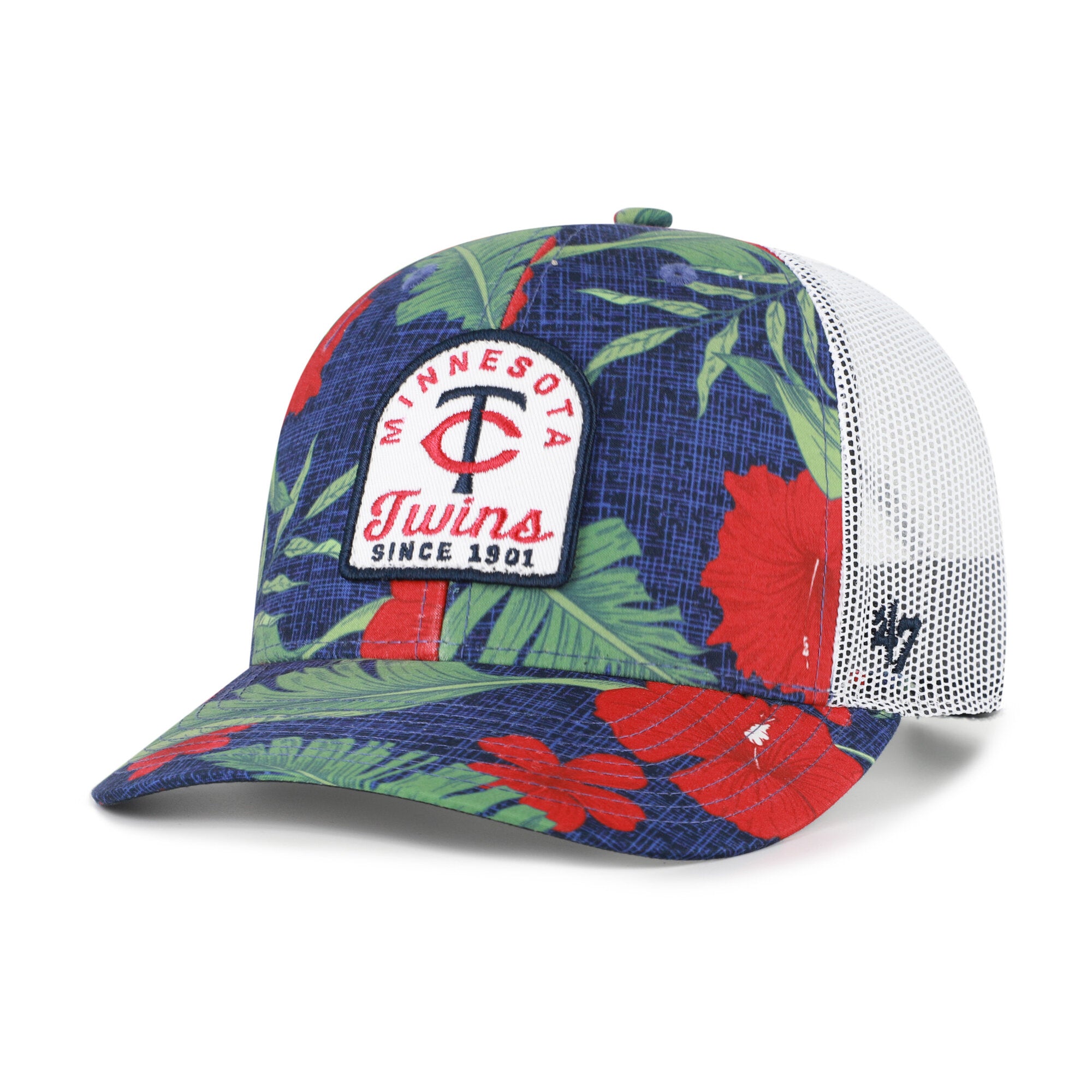 Men's '47  Navy Minnesota Twins Tei Beachside Adjustable Trucker Hat