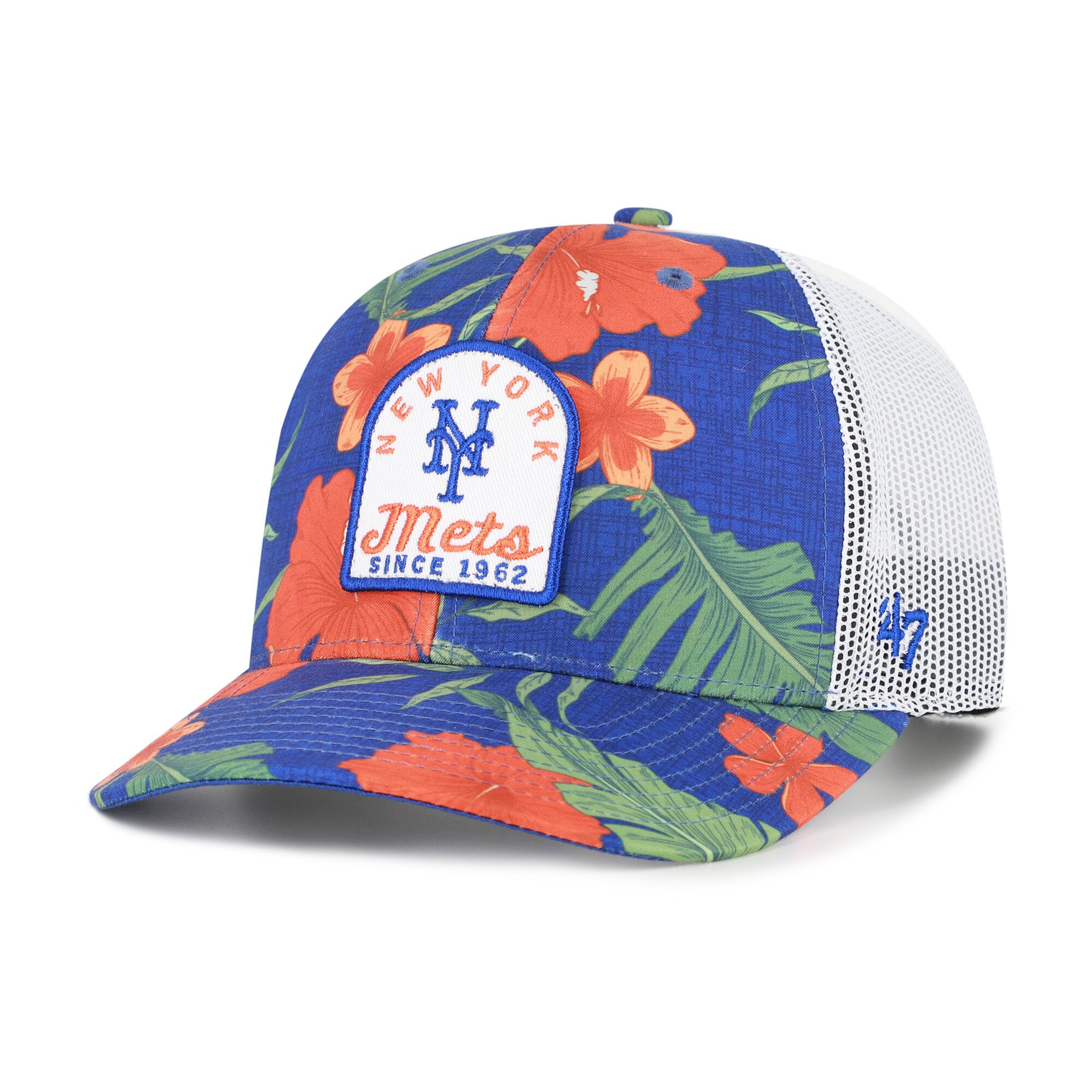 Men's '47  Royal New York Mets Tei Beachside Adjustable Trucker Hat