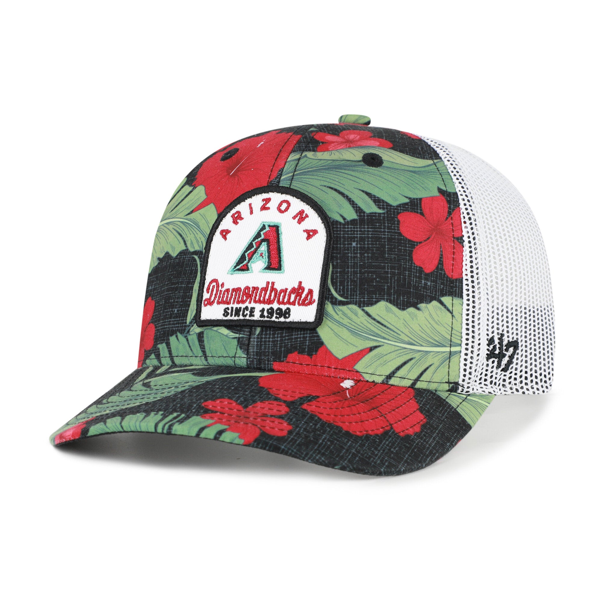 Men's '47  Black Arizona Diamondbacks Tei Beachside Adjustable Trucker Hat