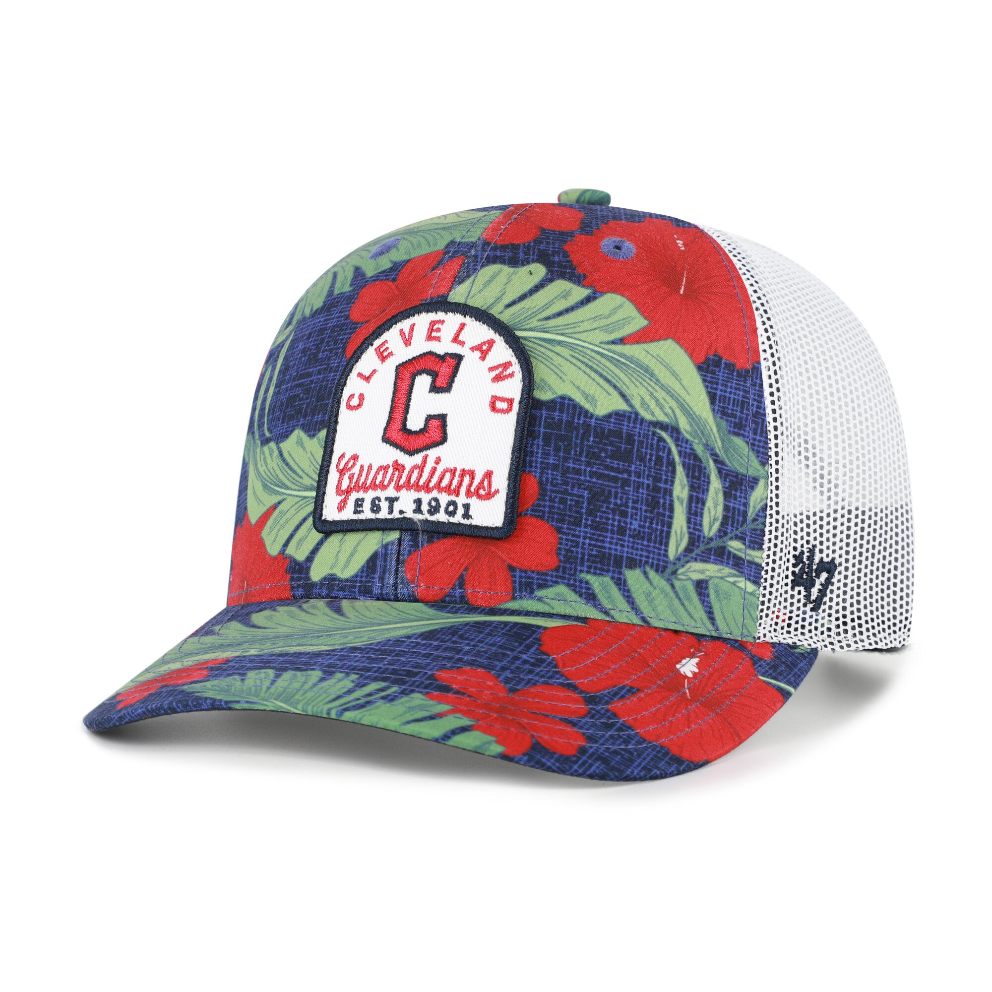 Men's '47  Navy Cleveland Guardians Tei Beachside Adjustable Trucker Hat