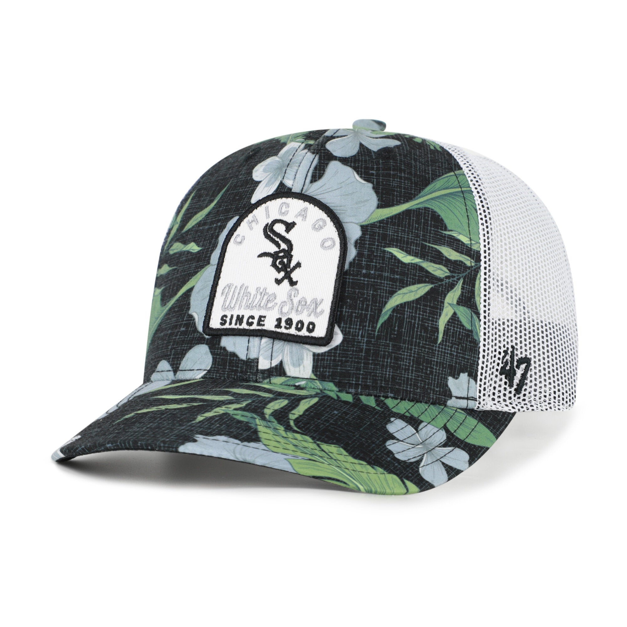 Men's '47  Black Chicago White Sox Tei Beachside Adjustable Trucker Hat