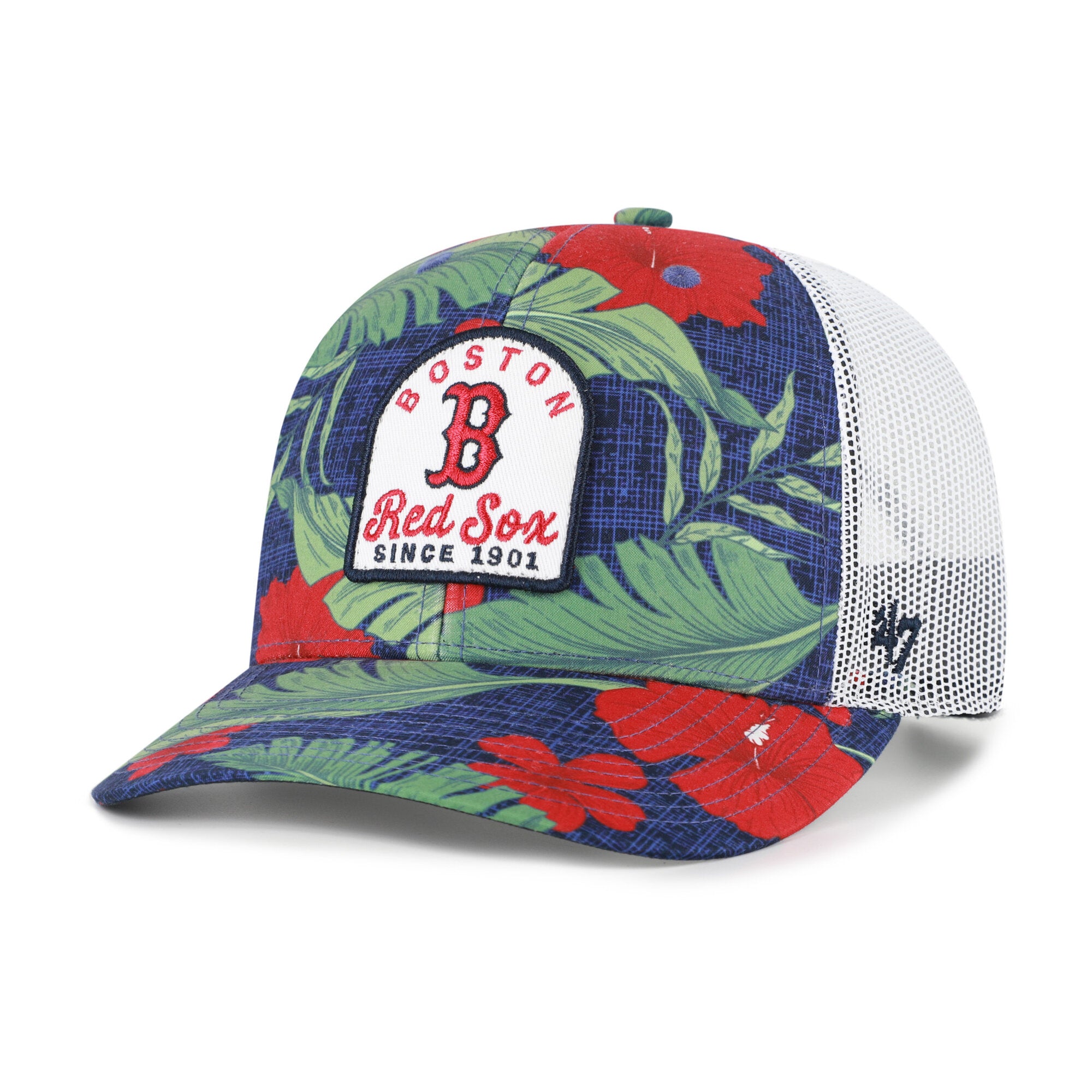 Men's '47  Navy Boston Red Sox Tei Beachside Adjustable Trucker Hat