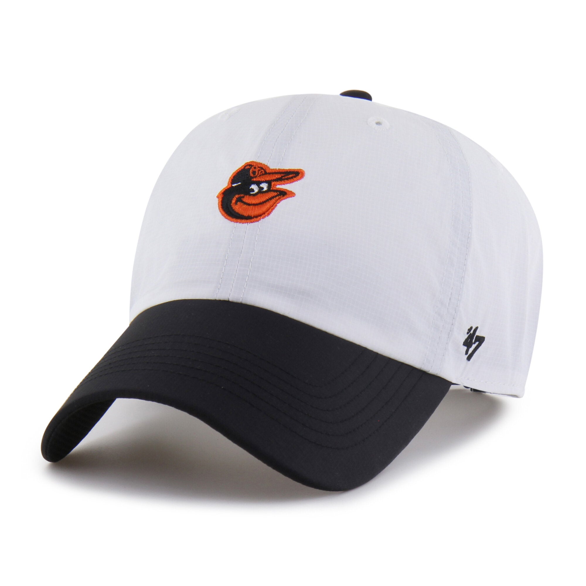 Men's '47 White/Black Baltimore Orioles Vista Mini Clean Up brrr° Adjustable Hat