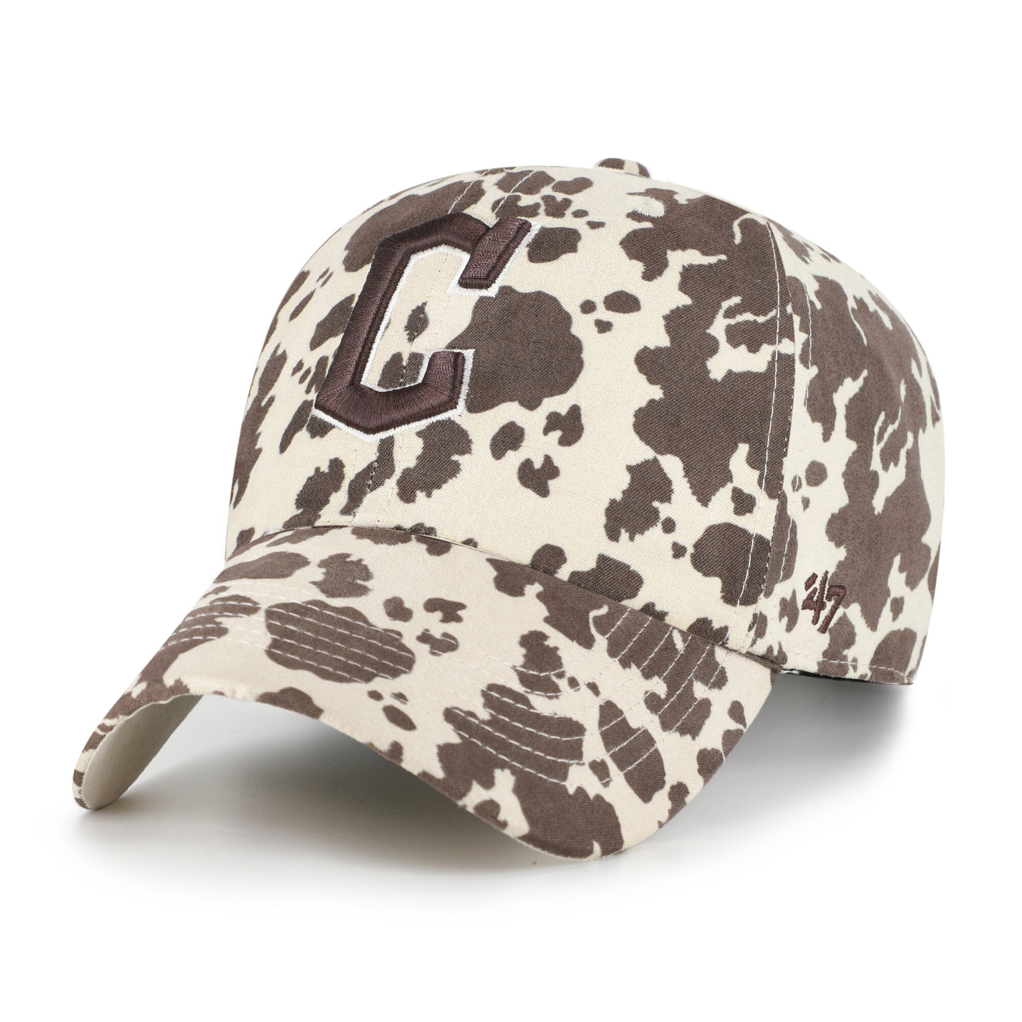 Women's '47  Natural Cleveland Guardians Bessie Clean Up Adjustable Hat