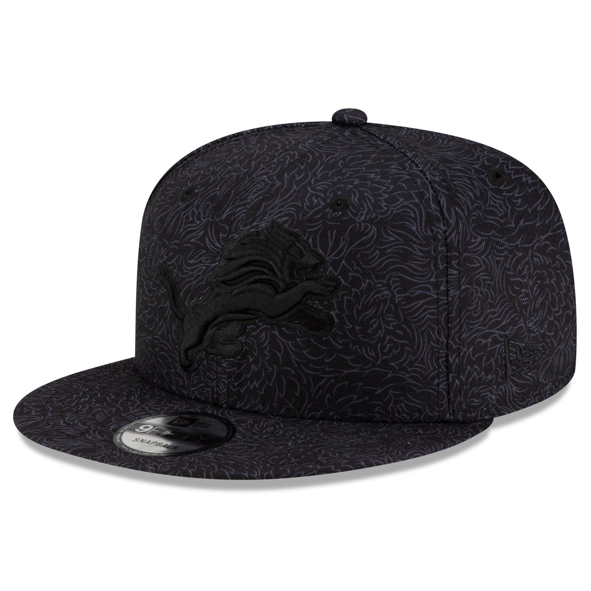 Men's New Era x Greyson Golf  Black Detroit Lions 9FIFTY Snapback Hat