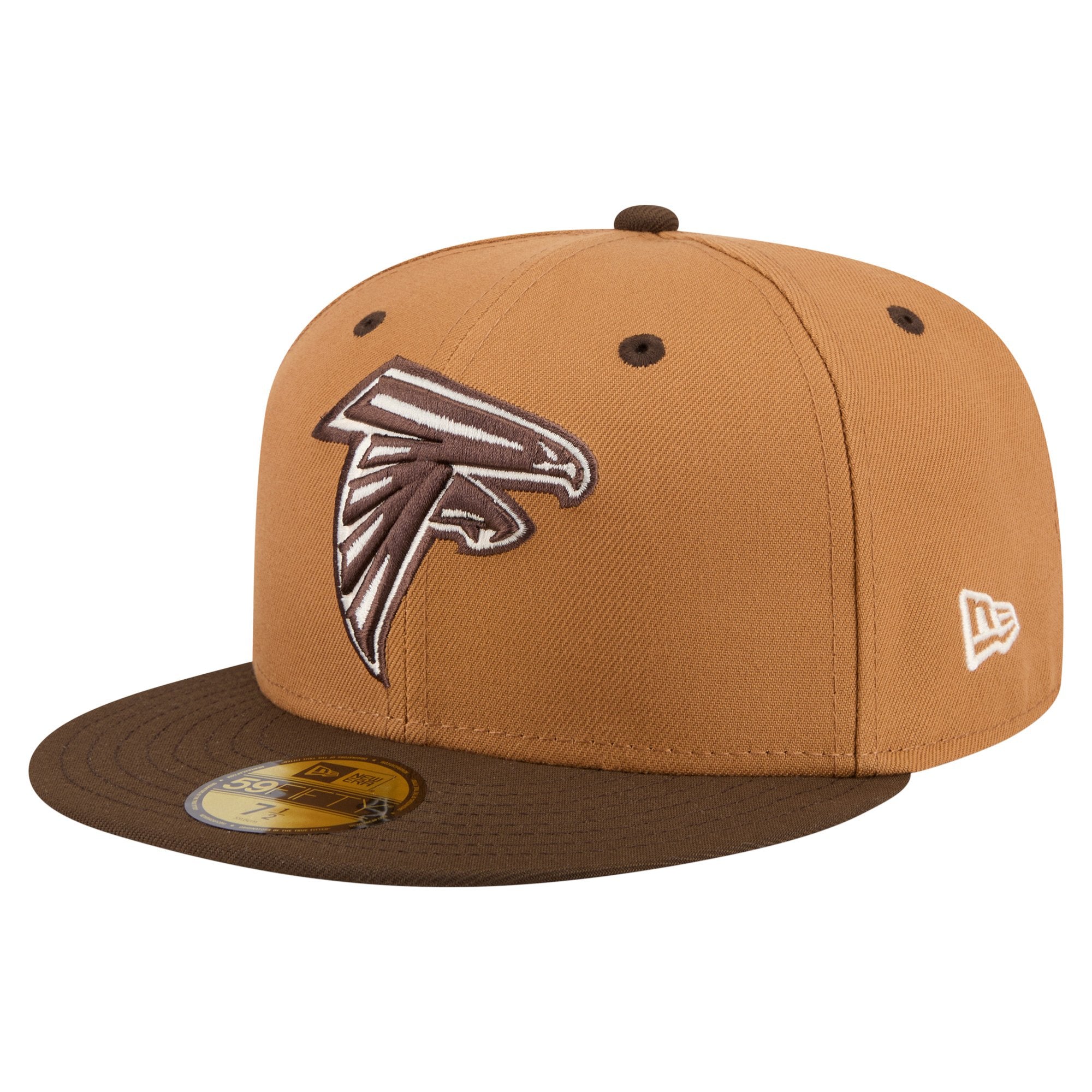 Men's New Era  Light Brown/Dark Brown Atlanta Falcons Two-Tone Walnut 59FIFTY Fitted Hat