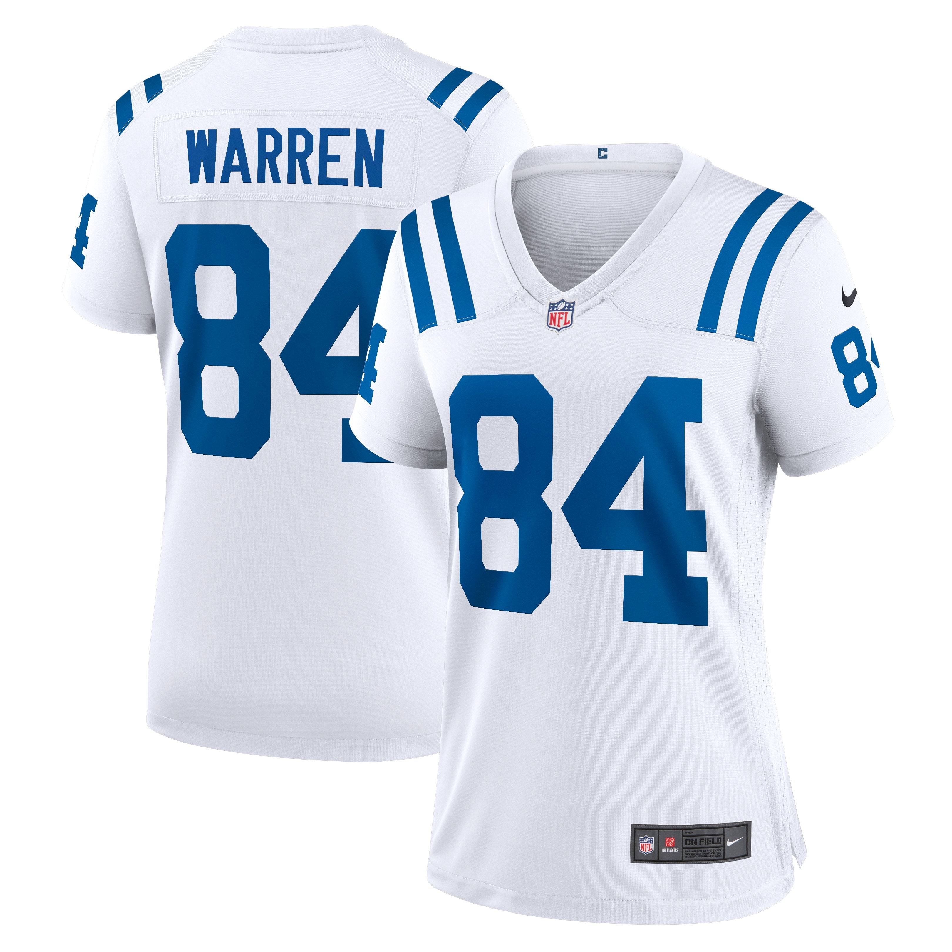 Women's Nike Tyler Warren  White Indianapolis Colts  Game Jersey