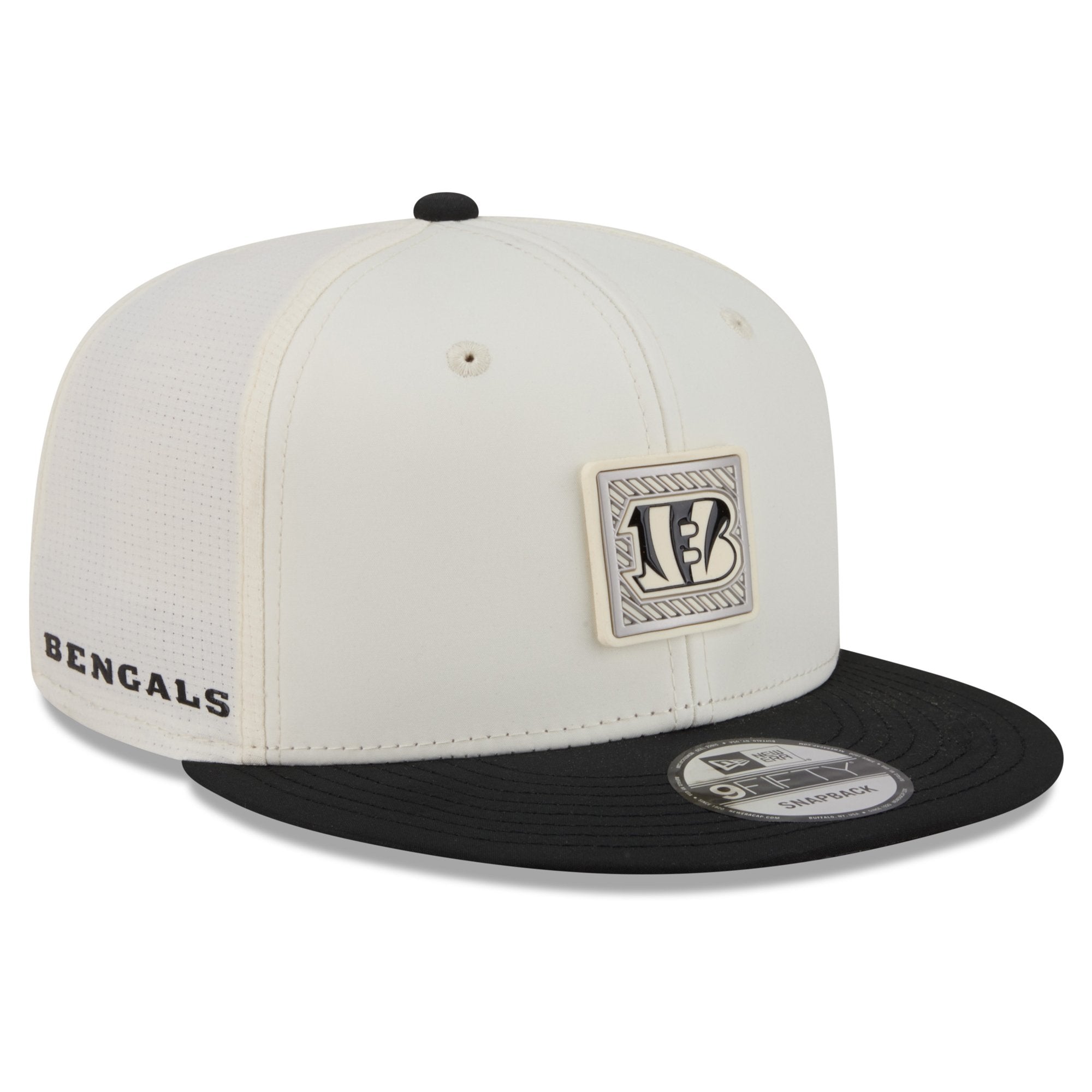 Men's New Era  Cream/Black Cincinnati Bengals 2026 NFL Training Camp 9FIFTY Snapback Hat