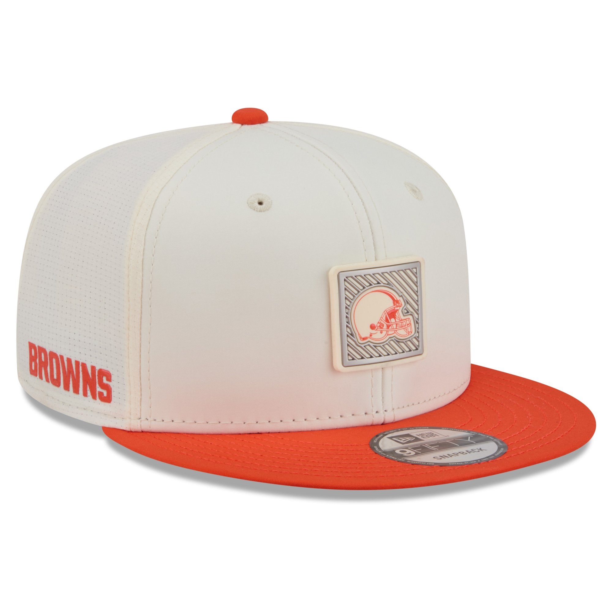 Men's New Era  Cream/Orange Cleveland Browns 2026 NFL Training Camp 9FIFTY Snapback Hat