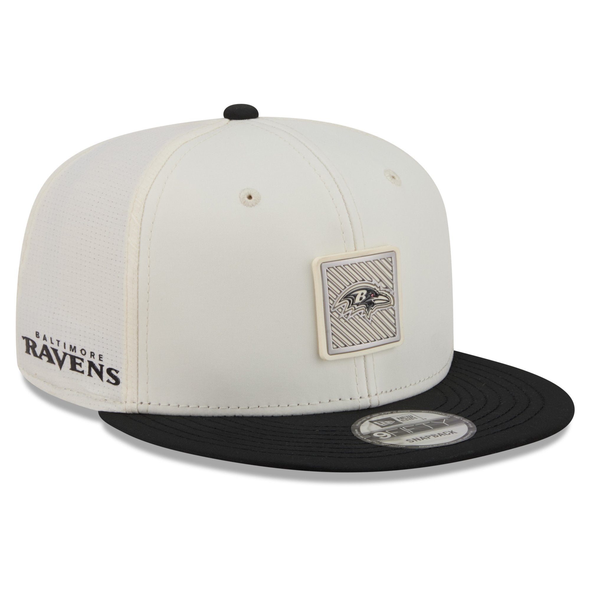Men's New Era  Cream/Black Baltimore Ravens 2026 NFL Training Camp 9FIFTY Snapback Hat