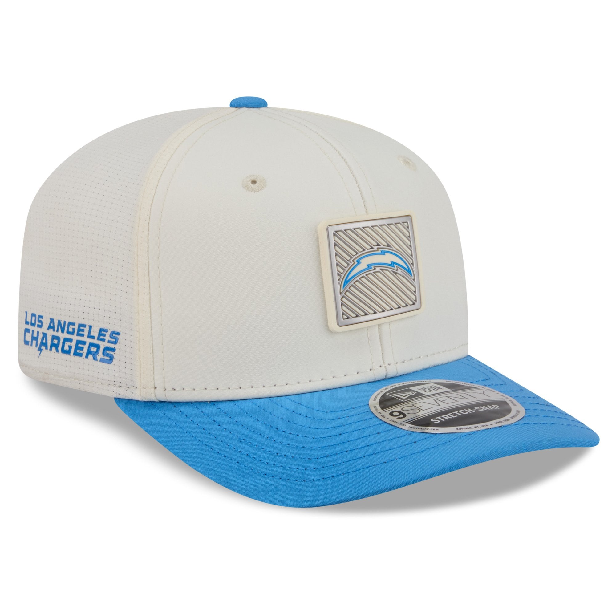 Men's New Era  Cream/Powder Blue Los Angeles Chargers 2026 NFL Training Camp 9SEVENTY Adjustable Hat
