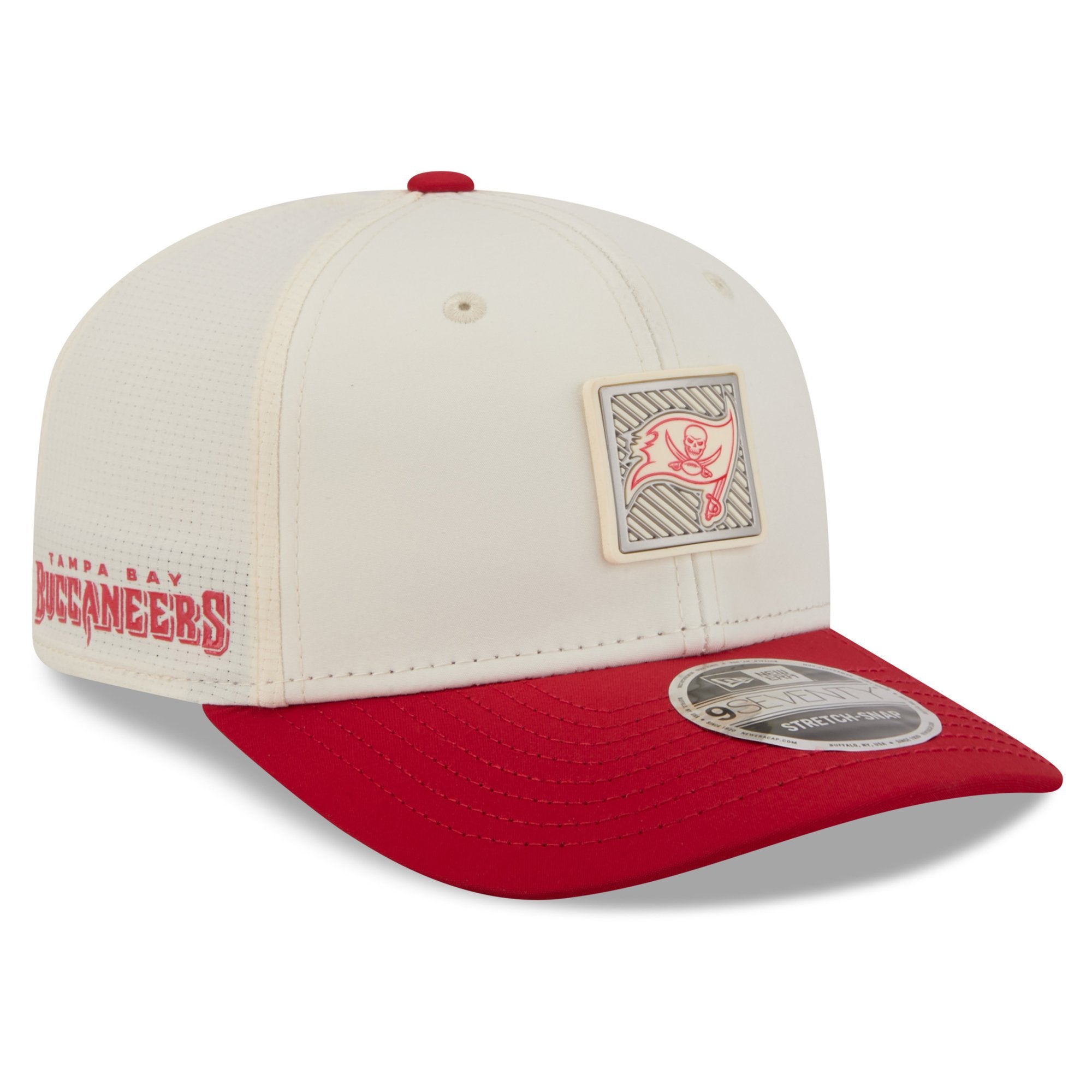 Men's New Era  Cream/Red Tampa Bay Buccaneers 2026 NFL Training Camp 9SEVENTY Adjustable Hat