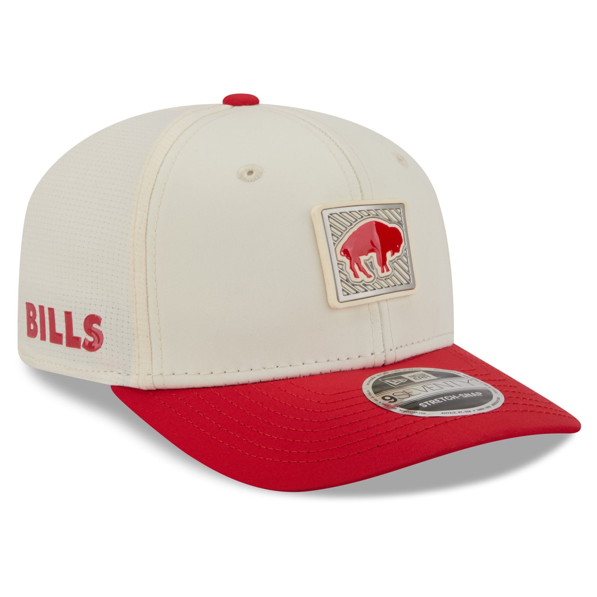 Men's New Era  Cream/Red Buffalo Bills 2026 NFL Training Camp 9SEVENTY Adjustable Hat