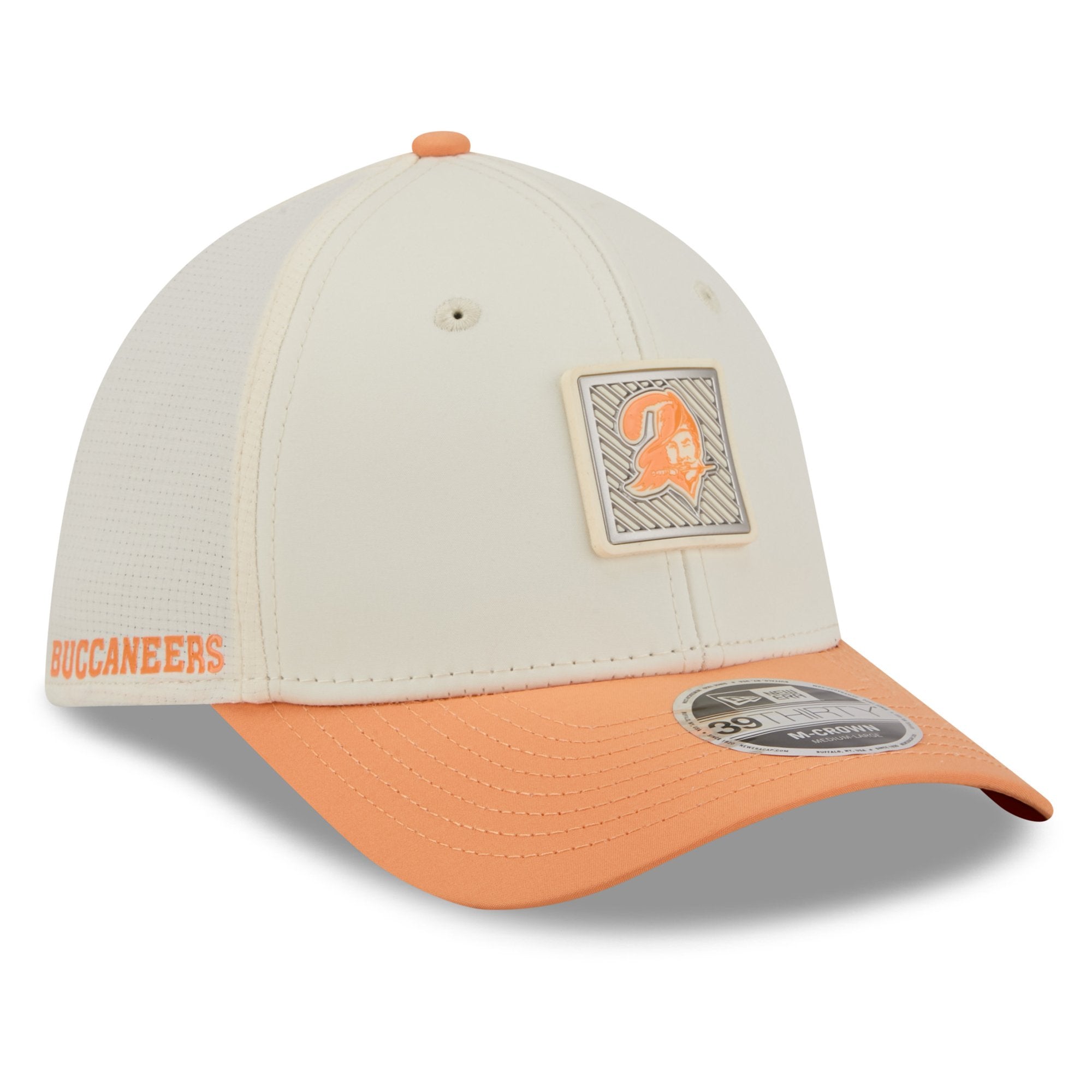 Men's New Era  Cream/Orange Tampa Bay Buccaneers 2026 NFL Training Camp 39THIRTY Flex Hat