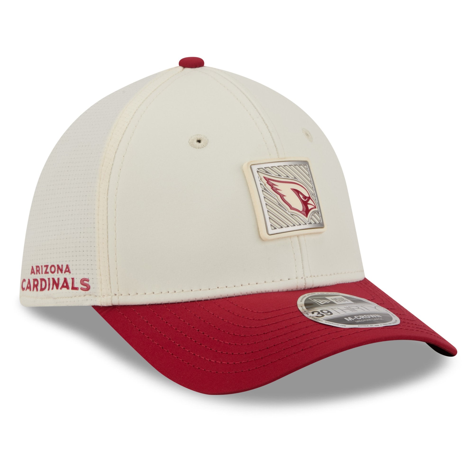 Men's New Era  Cream/Cardinal Arizona Cardinals 2026 NFL Training Camp 39THIRTY Flex Hat
