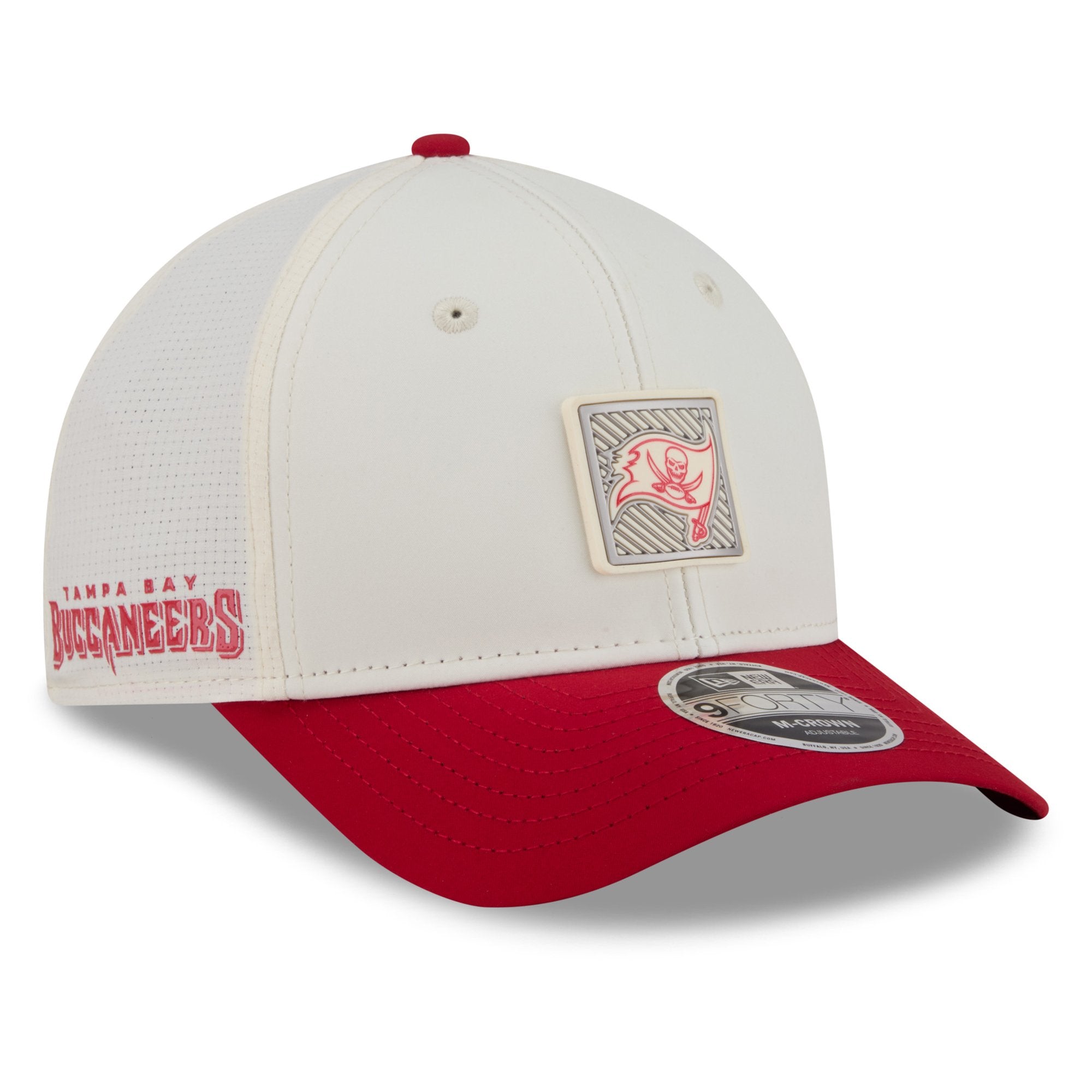 Men's New Era  Cream/Red Tampa Bay Buccaneers 2026 NFL Training Camp 9FORTY Adjustable Hat