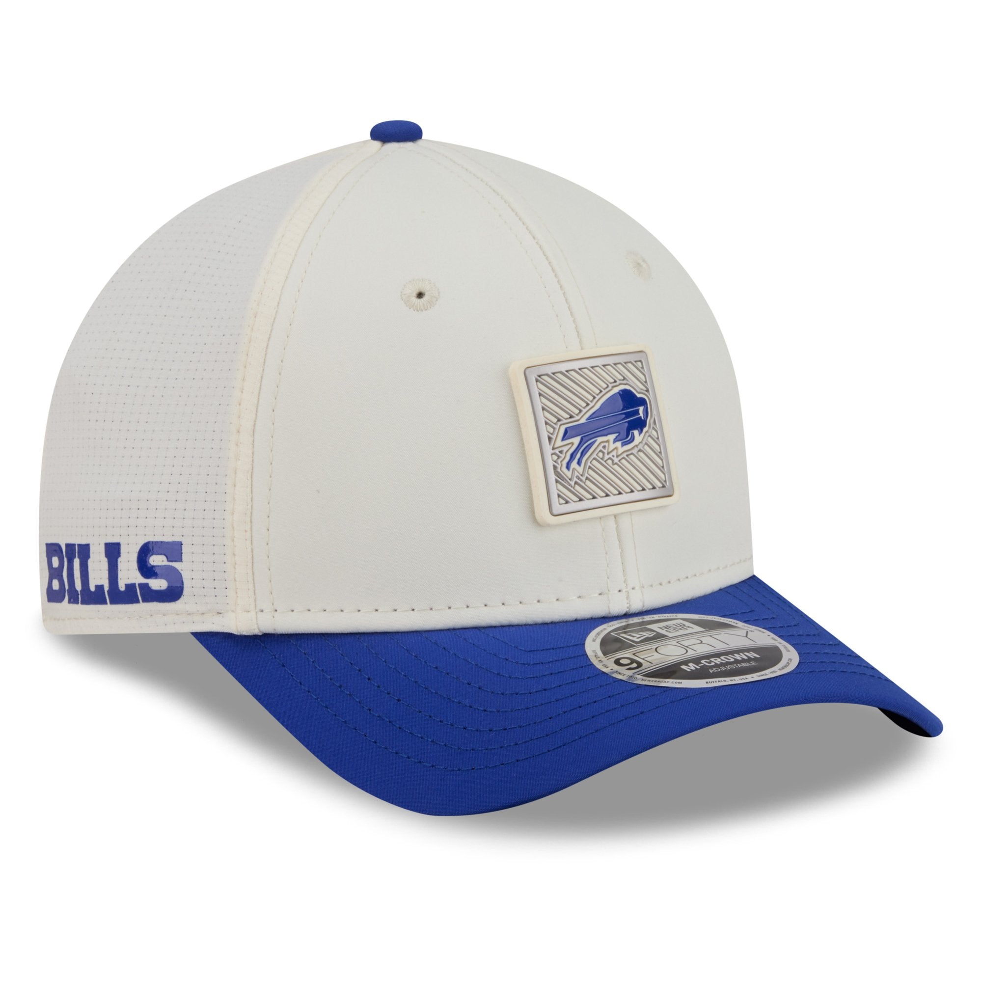 Men's New Era  Cream/Royal Buffalo Bills 2026 NFL Training Camp 9FORTY Adjustable Hat