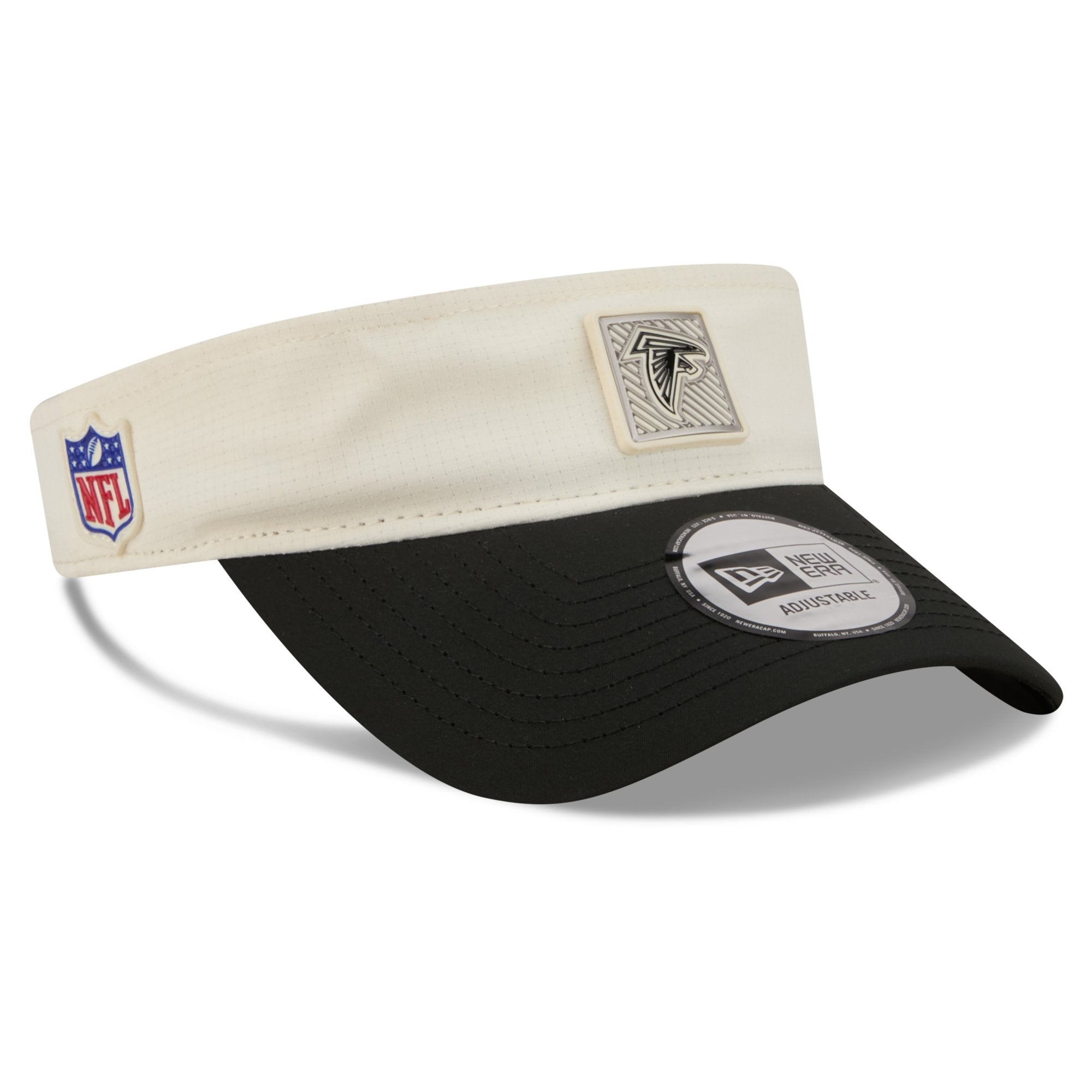 Men's New Era  Cream/Black Atlanta Falcons 2026 NFL Training Camp Adjustable Visor