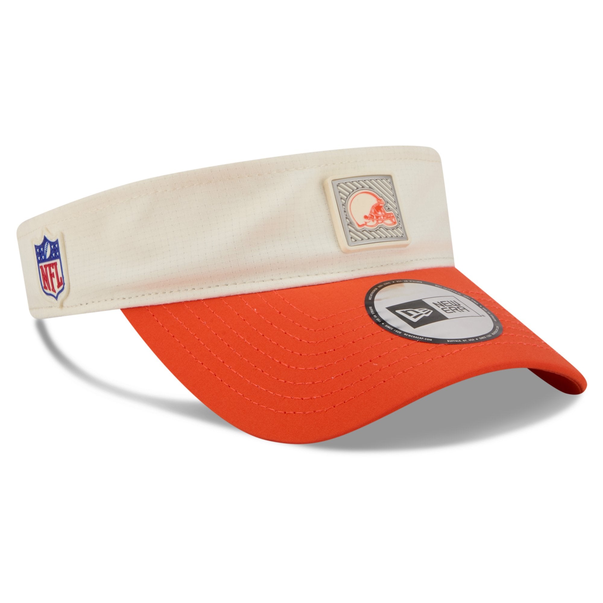 Men's New Era  Cream/Orange Cleveland Browns 2026 NFL Training Camp Adjustable Visor