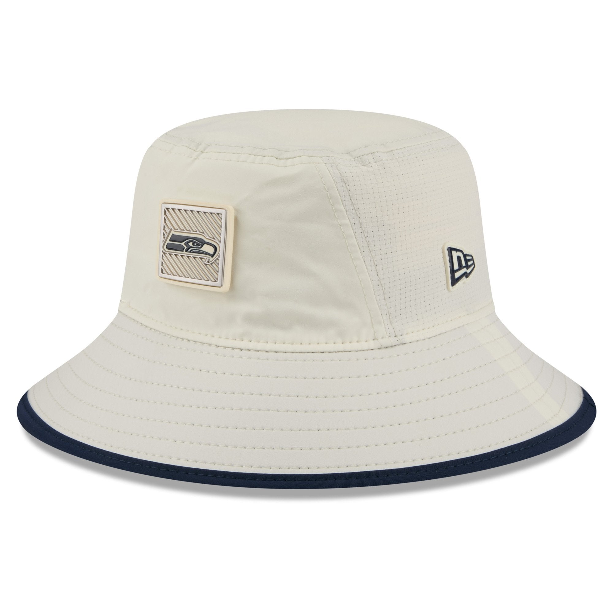 Men's New Era  Cream Seattle Seahawks 2026 NFL Training Camp Sport Bucket Hat