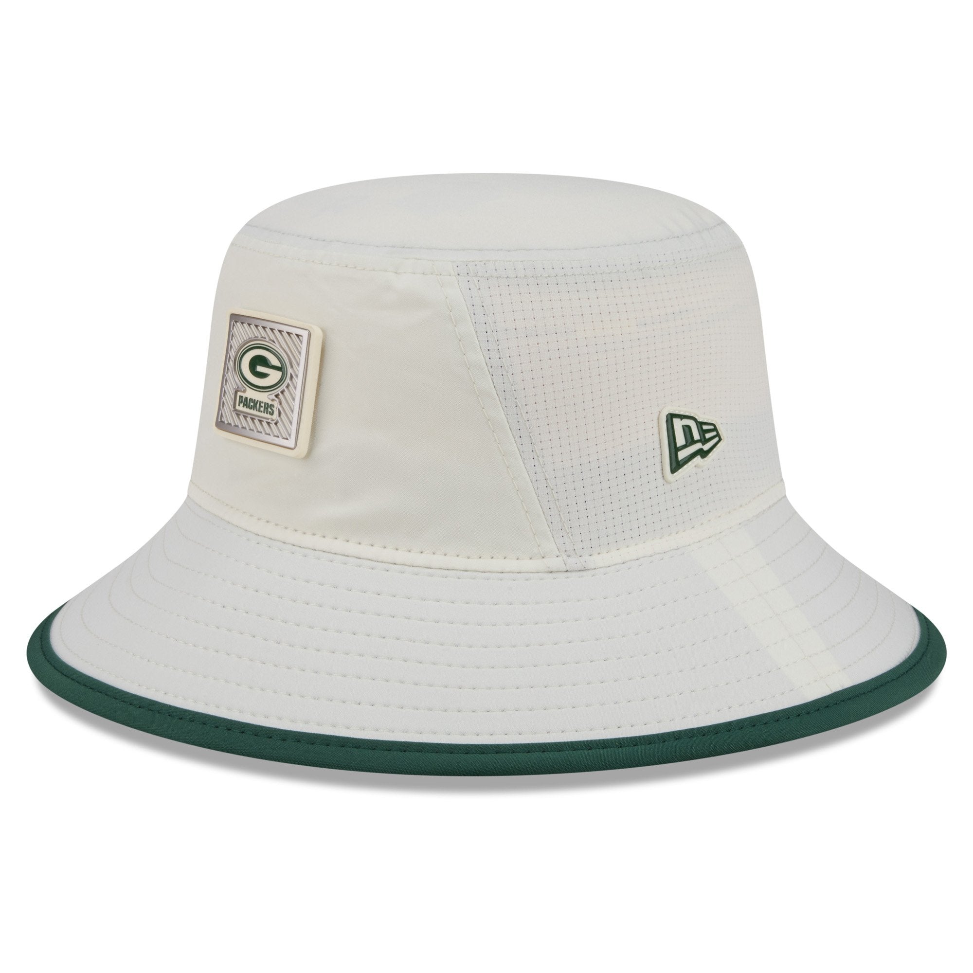 Men's New Era  Cream Green Bay Packers 2026 NFL Training Camp Sport Bucket Hat