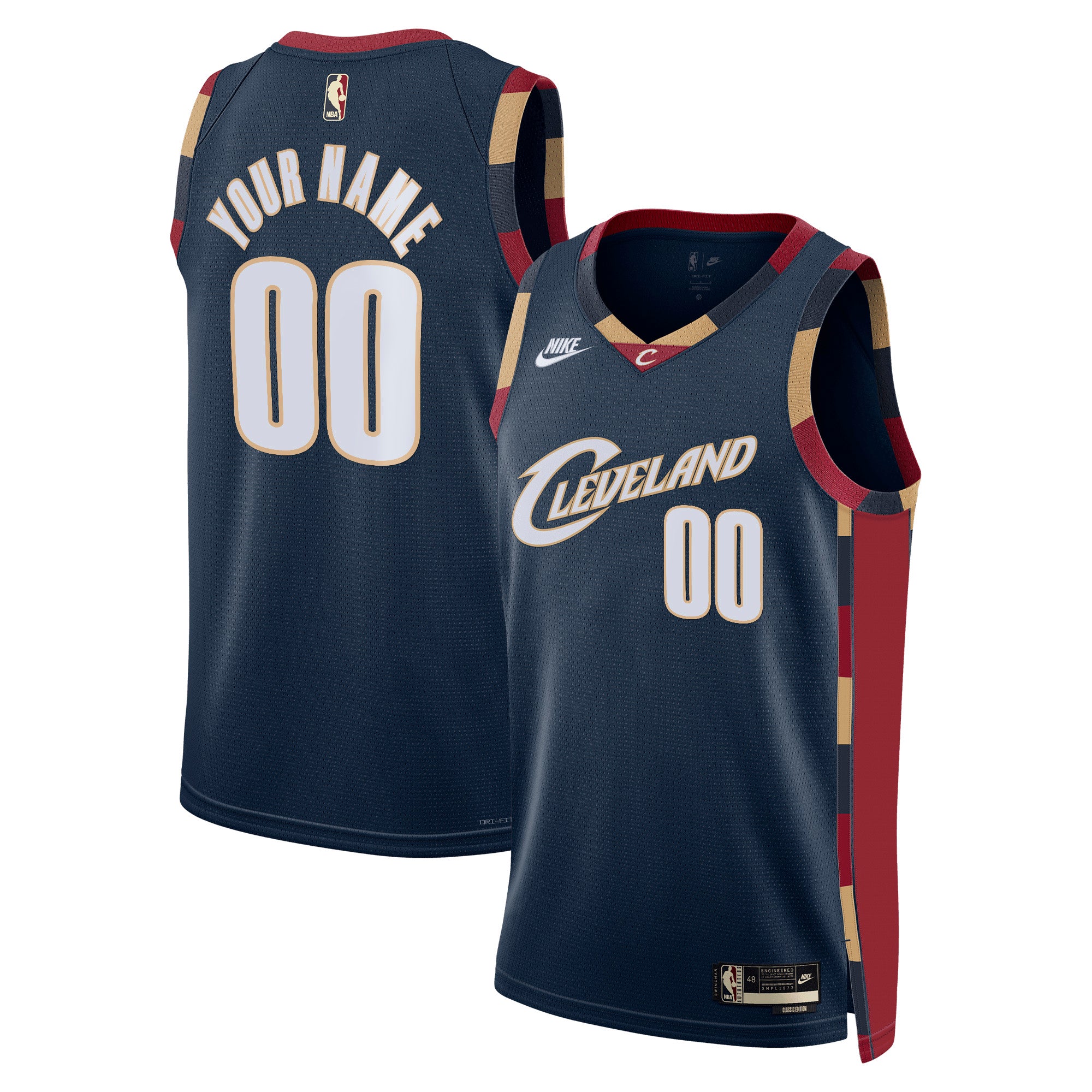 Unisex Nike Navy Cleveland Cavaliers Swingman Custom Jersey - Classic Edition